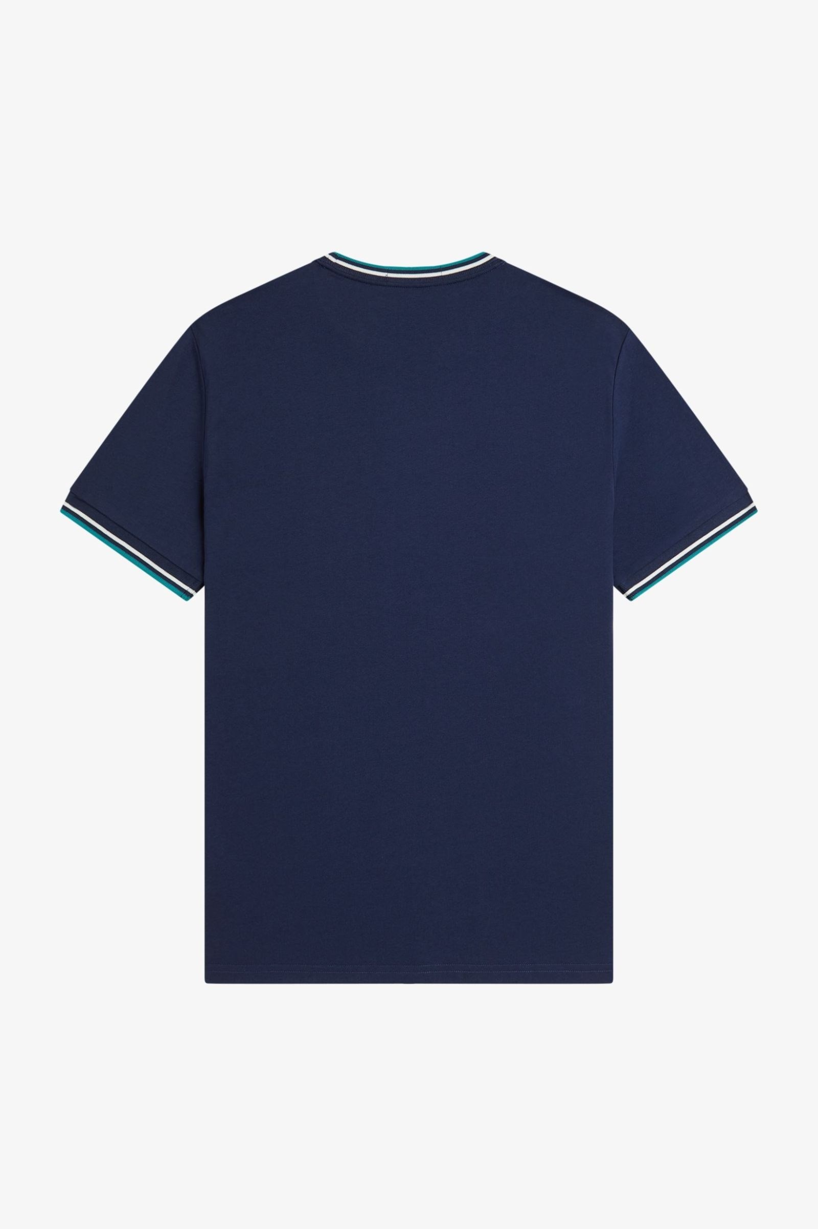 Fred Perry Fred Perry Erkek Normal Kalıp Yuvarlak Yakalı Pamuklu Kısa Kollu Lacivert T-Shirt M1588V-86A