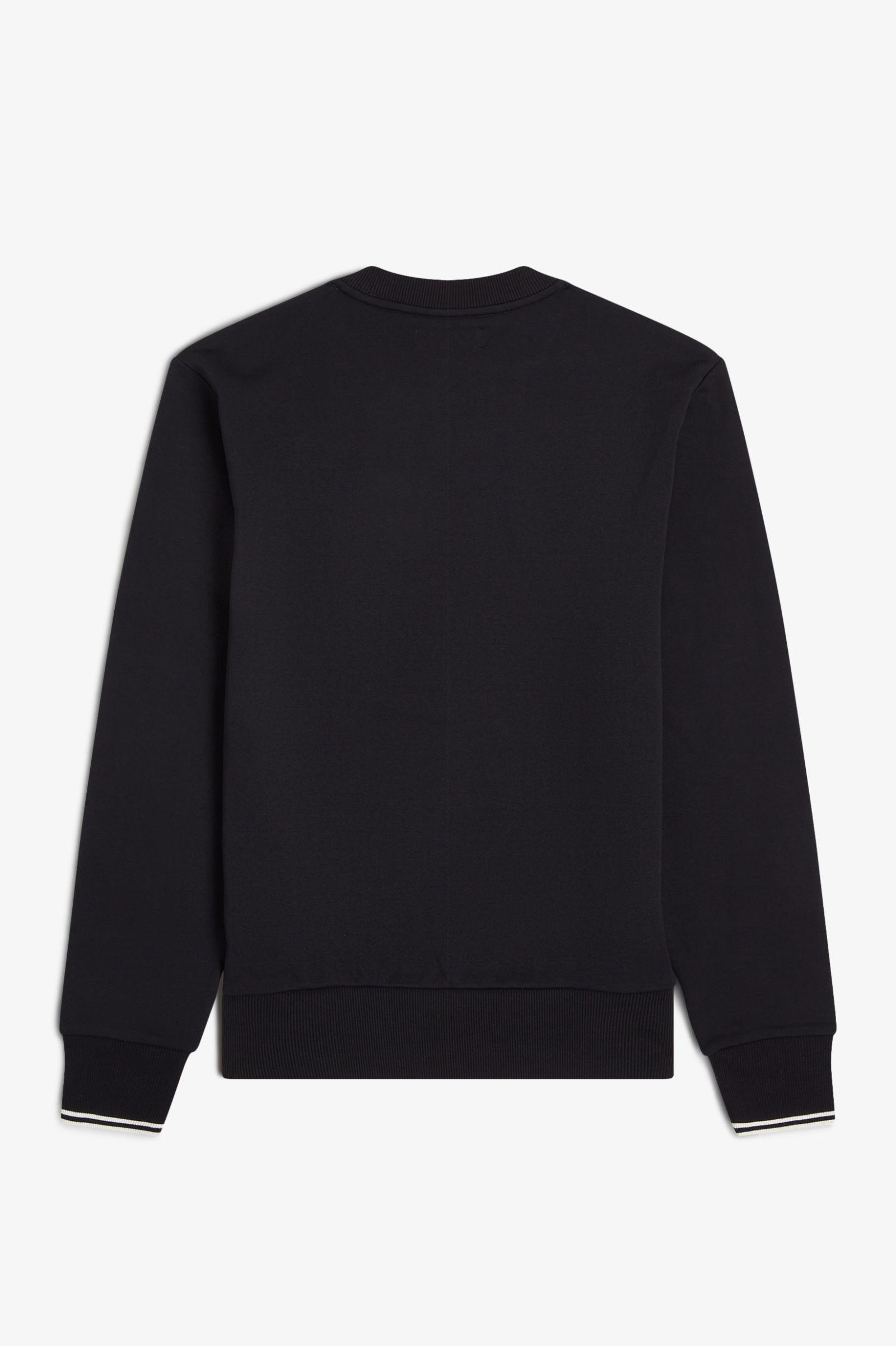 Fred Perry Fred Perry Erkek Normal Kalıp Yuvarlak Yakalı Logo İşlemeli Pamuk Karışımlı Uzun Kollu 184 Sweatshirt M7535-184