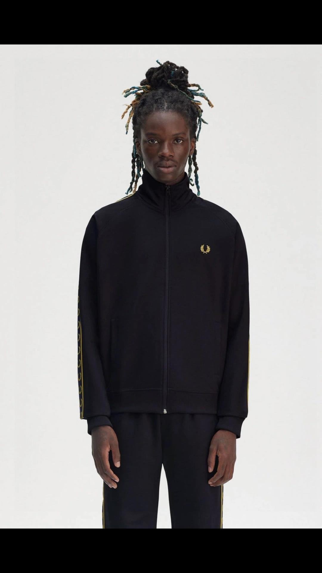Fred Perry Fred Perry Erkek Omuzdan Kola Marka İşlemeli Huni Yaka Lacivert Ceket J5557-W75