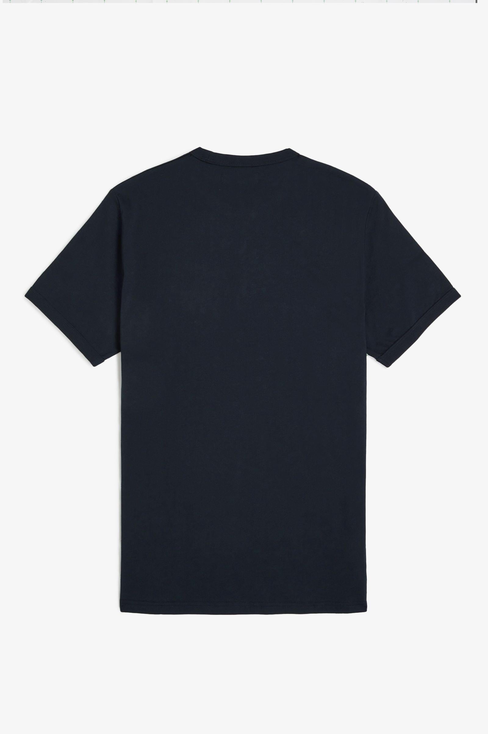 Fred Perry Fred Perry Erkek Pamuklu Jarse Kumaş Manşet ve Yuvarlak Yakalı Kısa Kollu 608 T-Shirt M3519-608