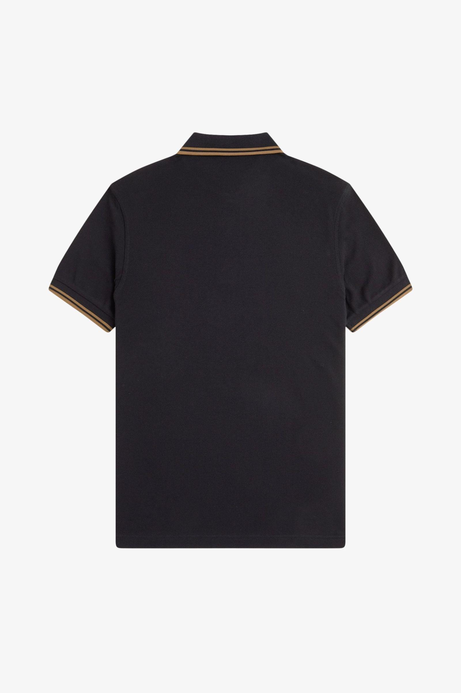 Fred Perry Fred Perry Erkek Regular Fit Yakası ve Kolları Çizgi Detaylı %100 Pamuklu Kısa Kollu S77 Polo Yaka T-Shirt M3600-S77