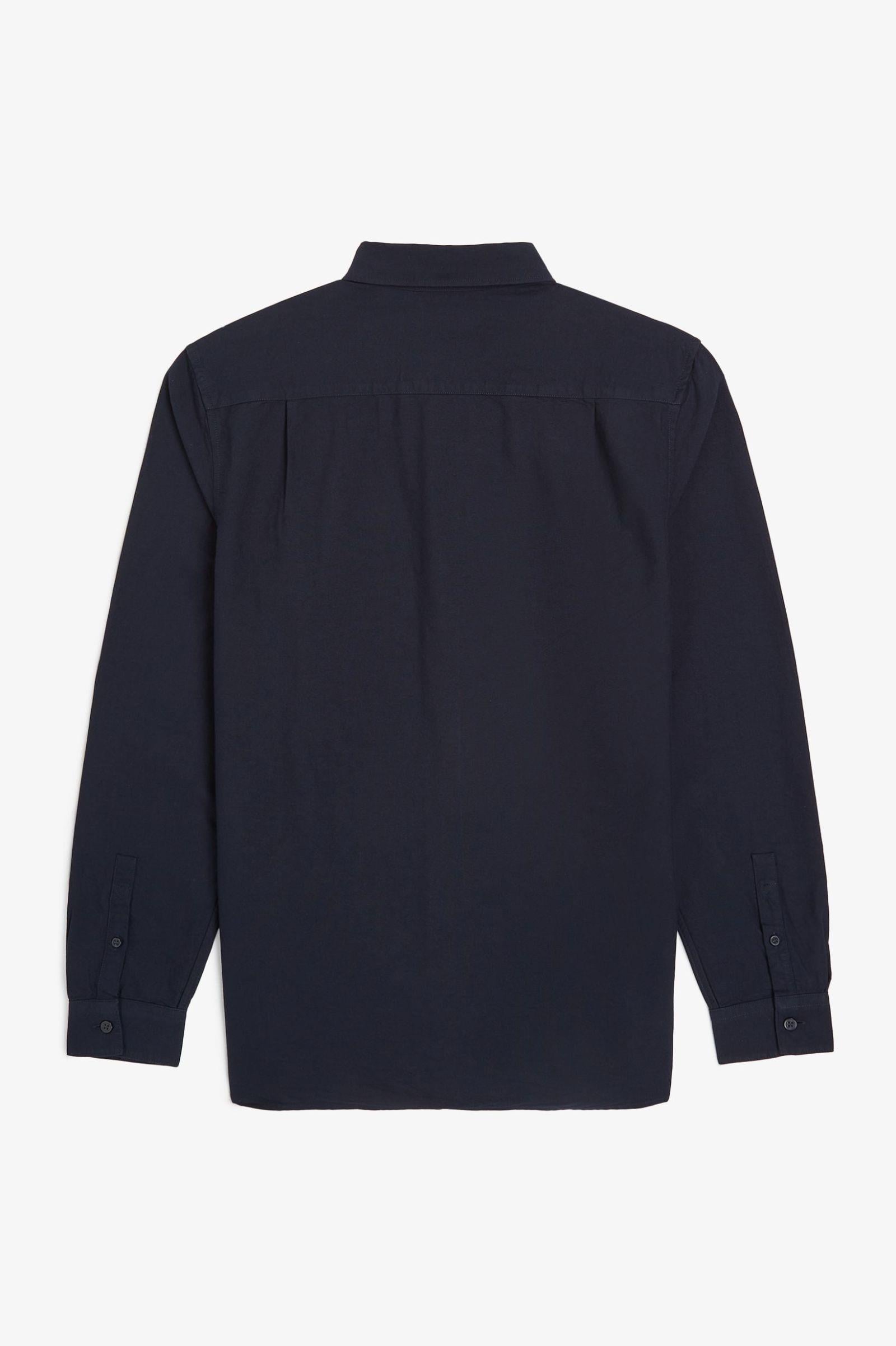 Fred Perry Fred Perry Erkek Regular Fit Cep Detaylı Düz Uzun Kollu Lacivert1 Gömlek M5516-608