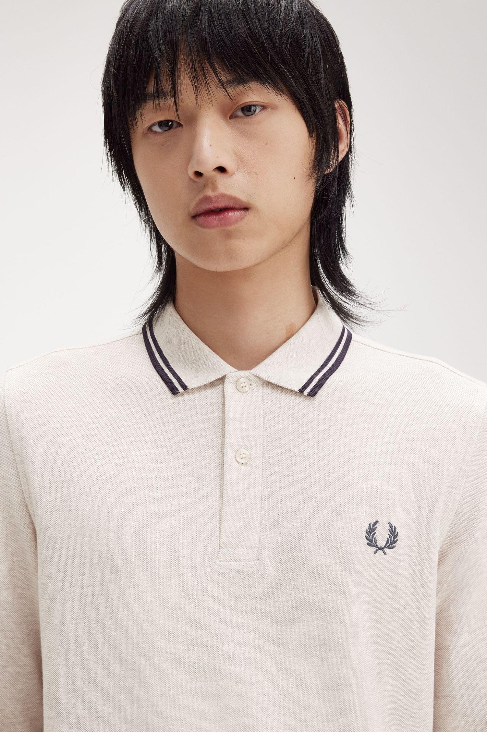 Fred Perry Fred Perry Erkek Regular Fit %100 Pamuklu Yakası Çizgi Detaylı Uzun Kollu W50 Gömlek M3636-W50