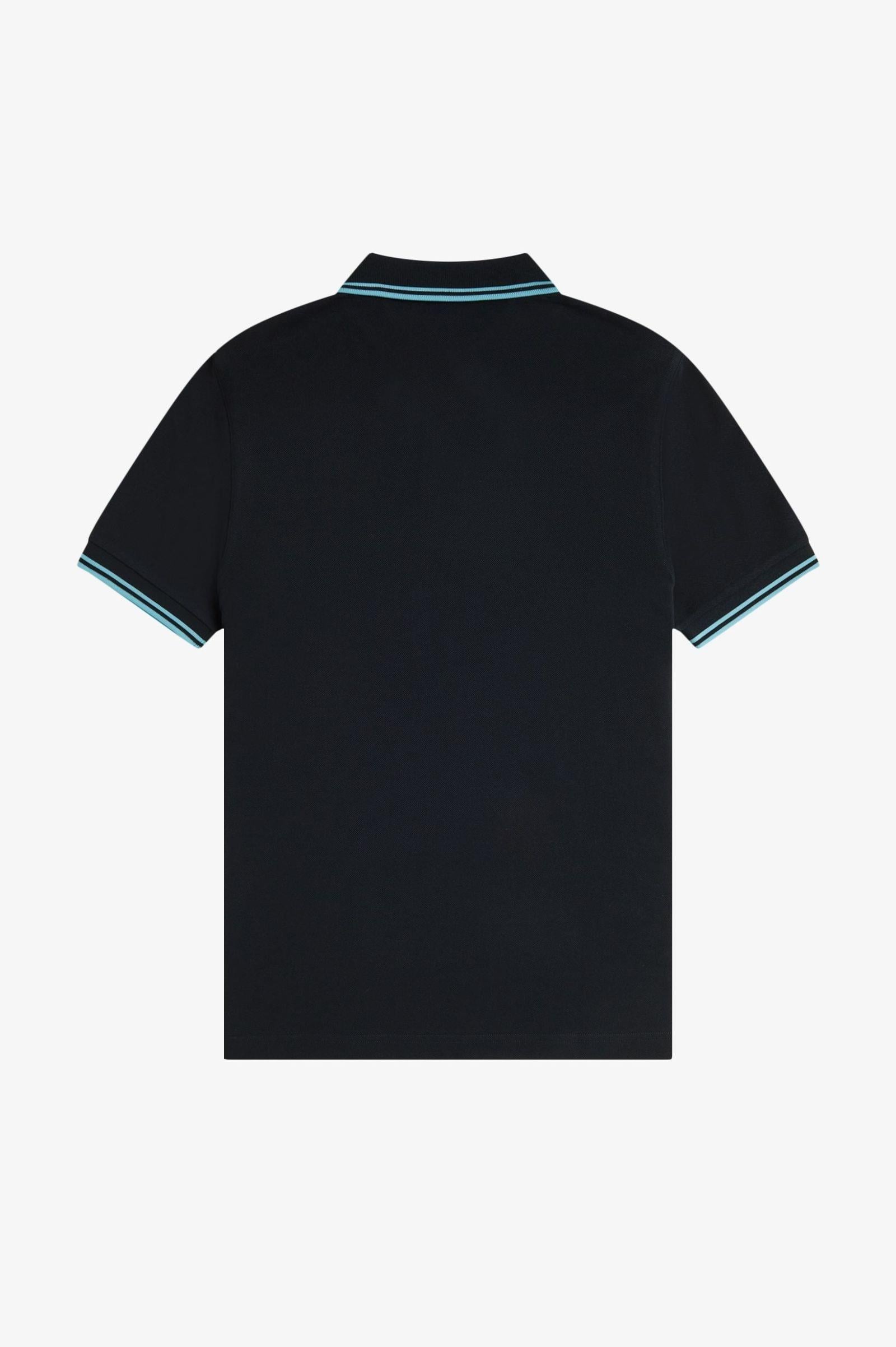 Fred Perry Fred Perry Erkek Regular Fit Yakası ve Kolları Çizgi Detaylı %100 Pamuklu Kısa Kollu Y60 Polo Yaka T-Shirt M3600-Y60
