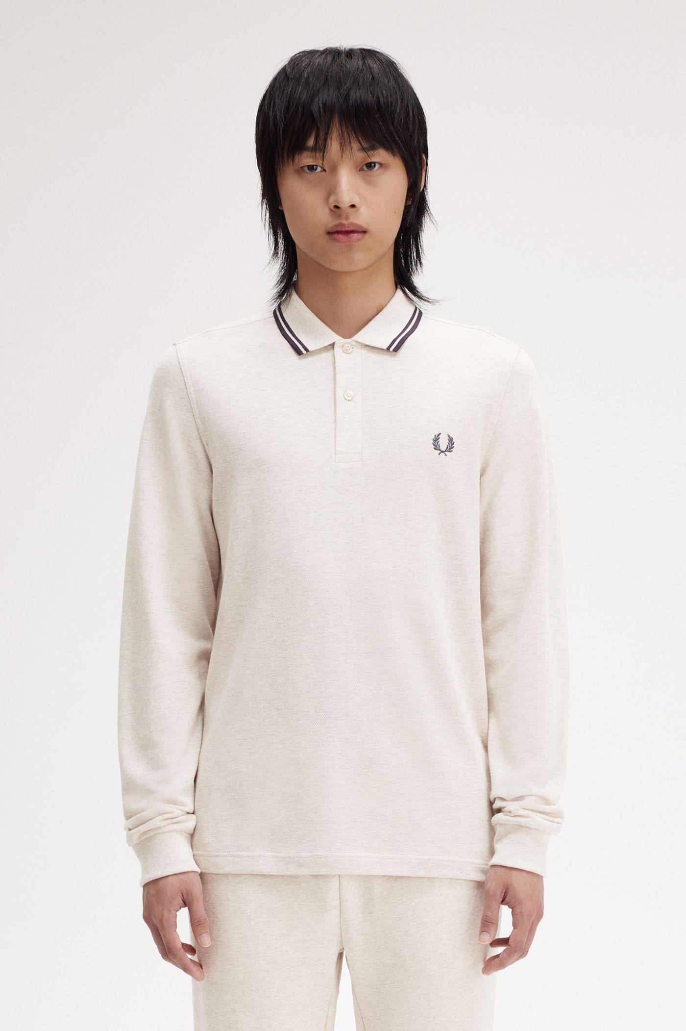 Fred Perry Fred Perry Erkek Regular Fit %100 Pamuklu Yakası Çizgi Detaylı Uzun Kollu W50 Gömlek M3636-W50
