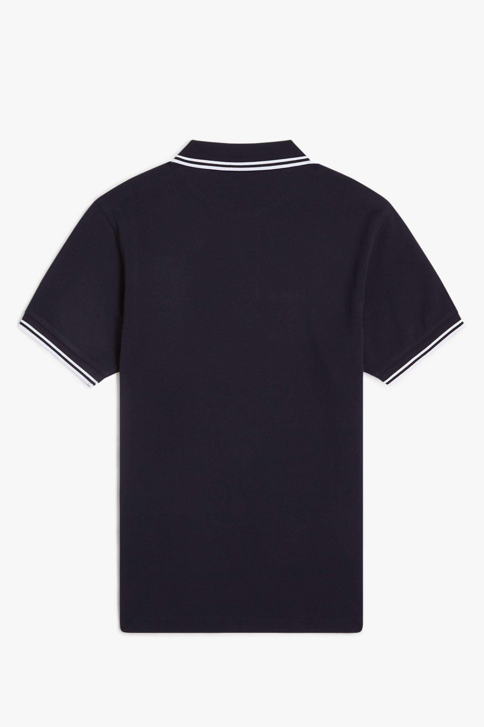 Fred Perry Fred Perry Erkek Regular Fit Yakası ve Kolları Çizgi Detaylı %100 Pamuklu Kısa Kollu 238 Polo Yaka T-Shirt M3600-238