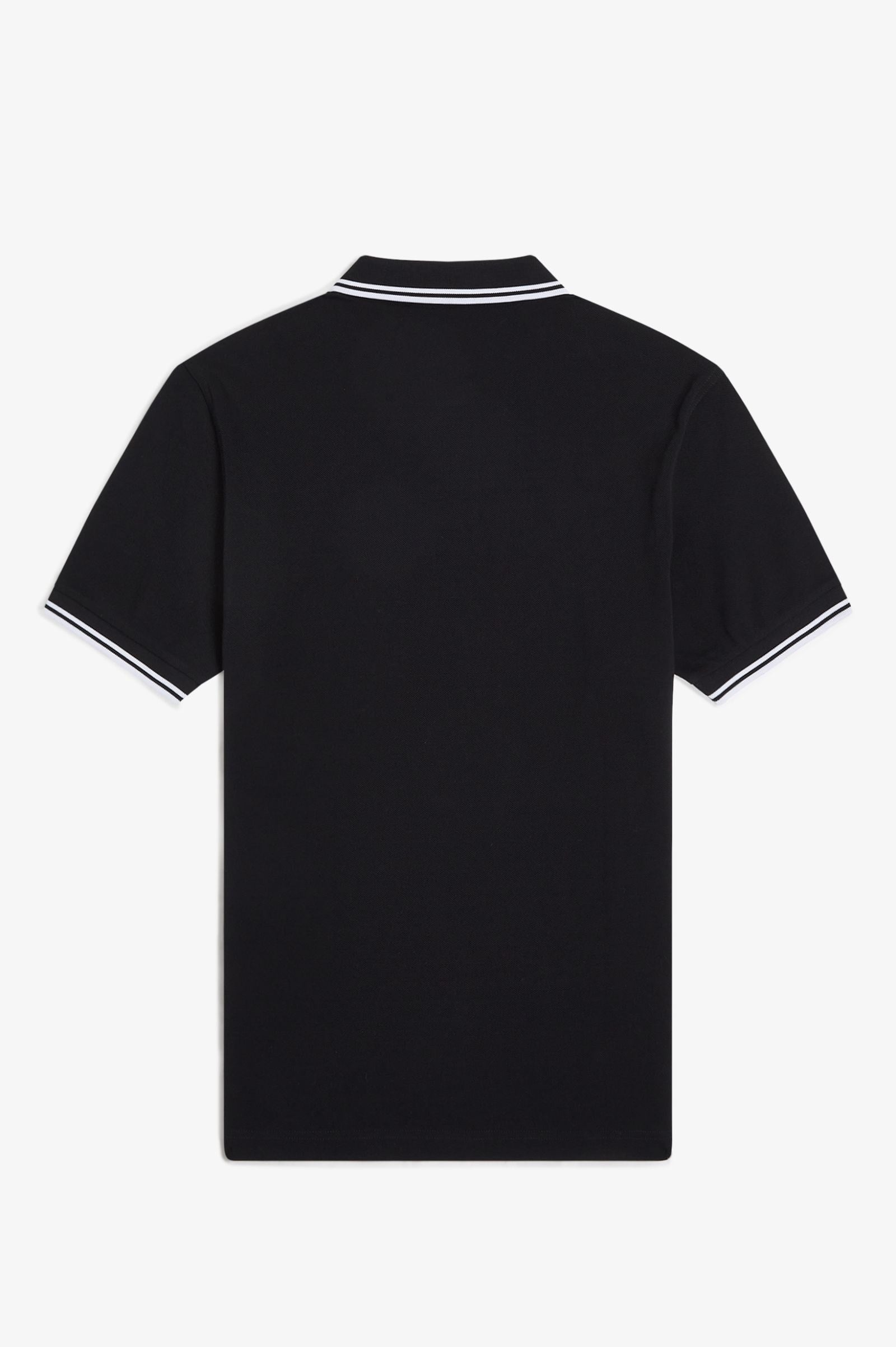 Fred Perry Fred Perry Erkek Regular Fit Yakası Çizgi Desenli Kısa Kollu Siyah Polo Yaka T-Shirt M3600P-350