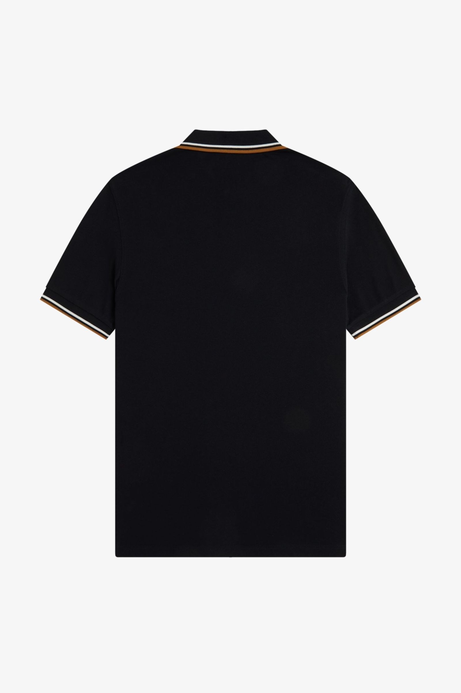Fred Perry Fred Perry Erkek Regular Fit Yakası Çizgi Desenli Kısa Kollu Siyah Polo Yaka T-Shirt M3600P-P69