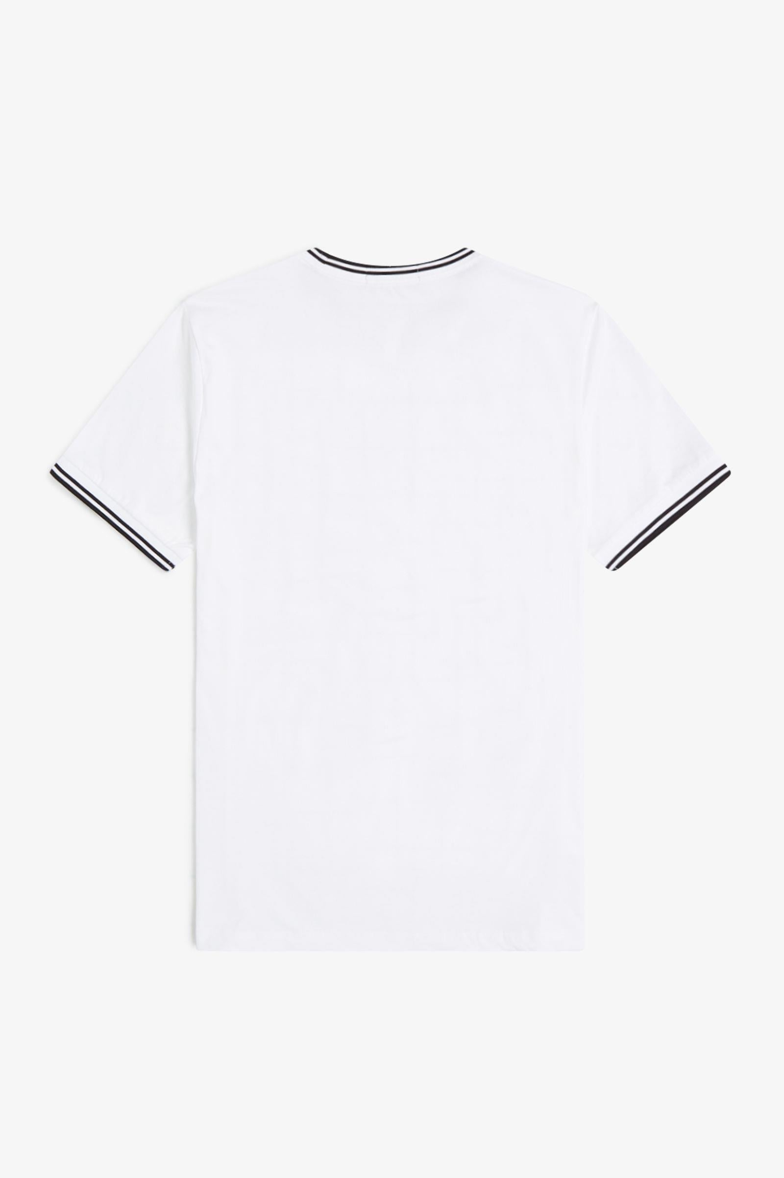 Fred Perry Fred Perry Erkek Regular Fit Kısa Kollu Şerit Detaylı 100 T-Shirt M1588-100