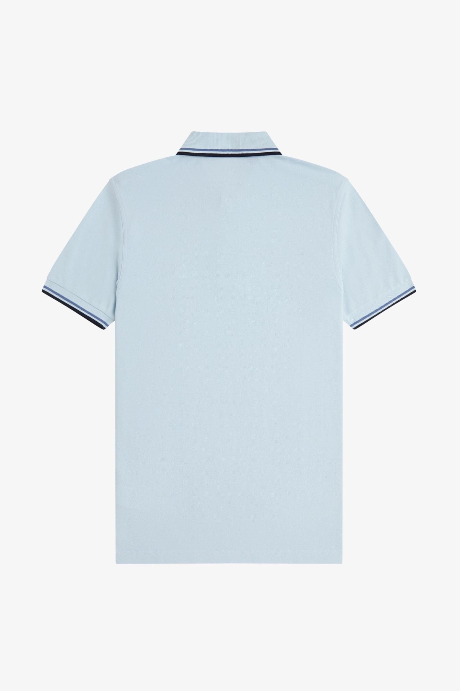 Fred Perry Fred Perry Erkek Regular Fit Yakası Çizgi Desenli Kısa Kollu Açık Mavi Polo Yaka T-Shirt M3600P-96A
