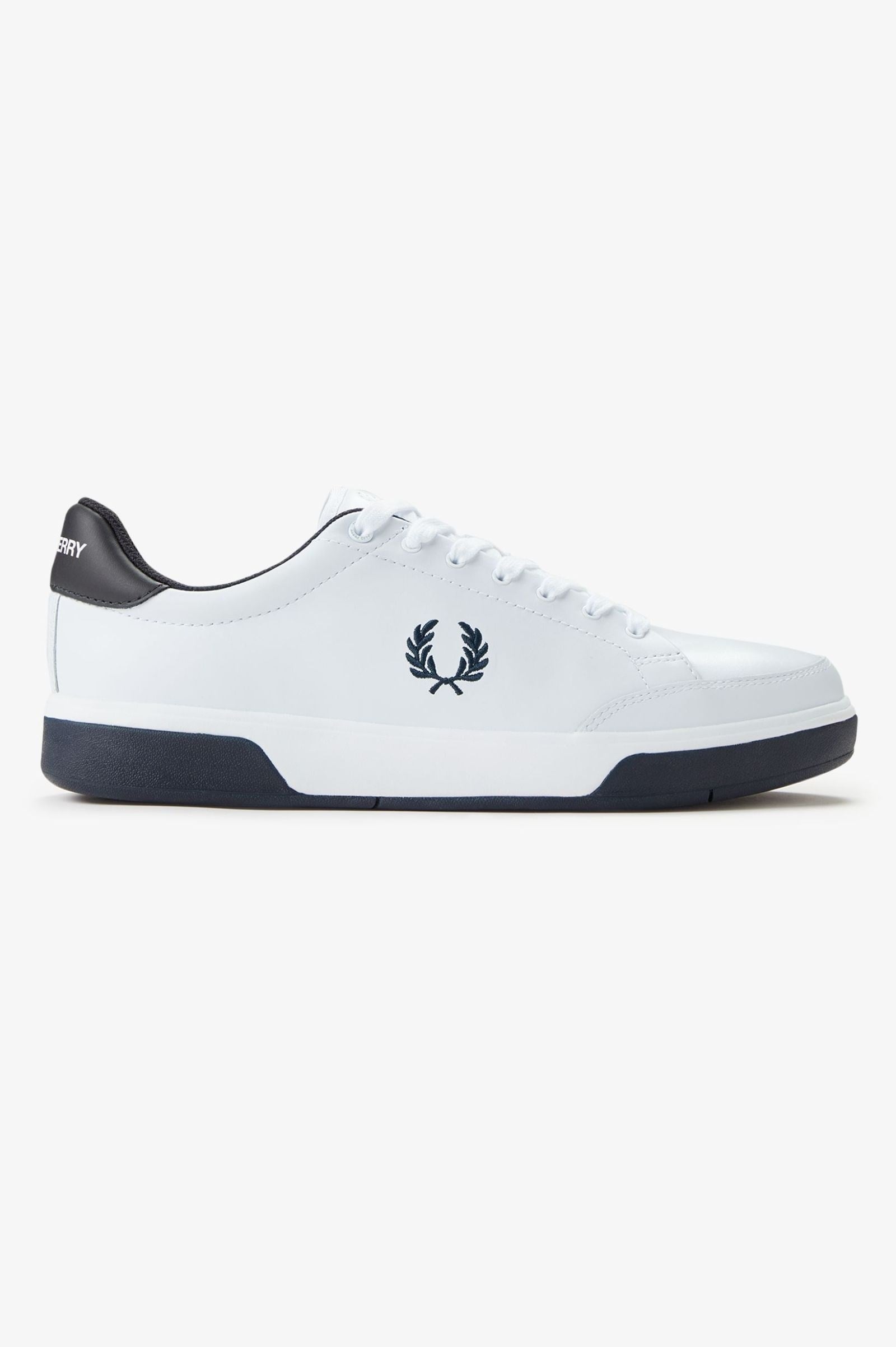Fred Perry Fred Perry Erkek Yumuşak Dokulu Deri Logo İşlemeli Düşük Bilekli Beyaz Sneaker B2314-100