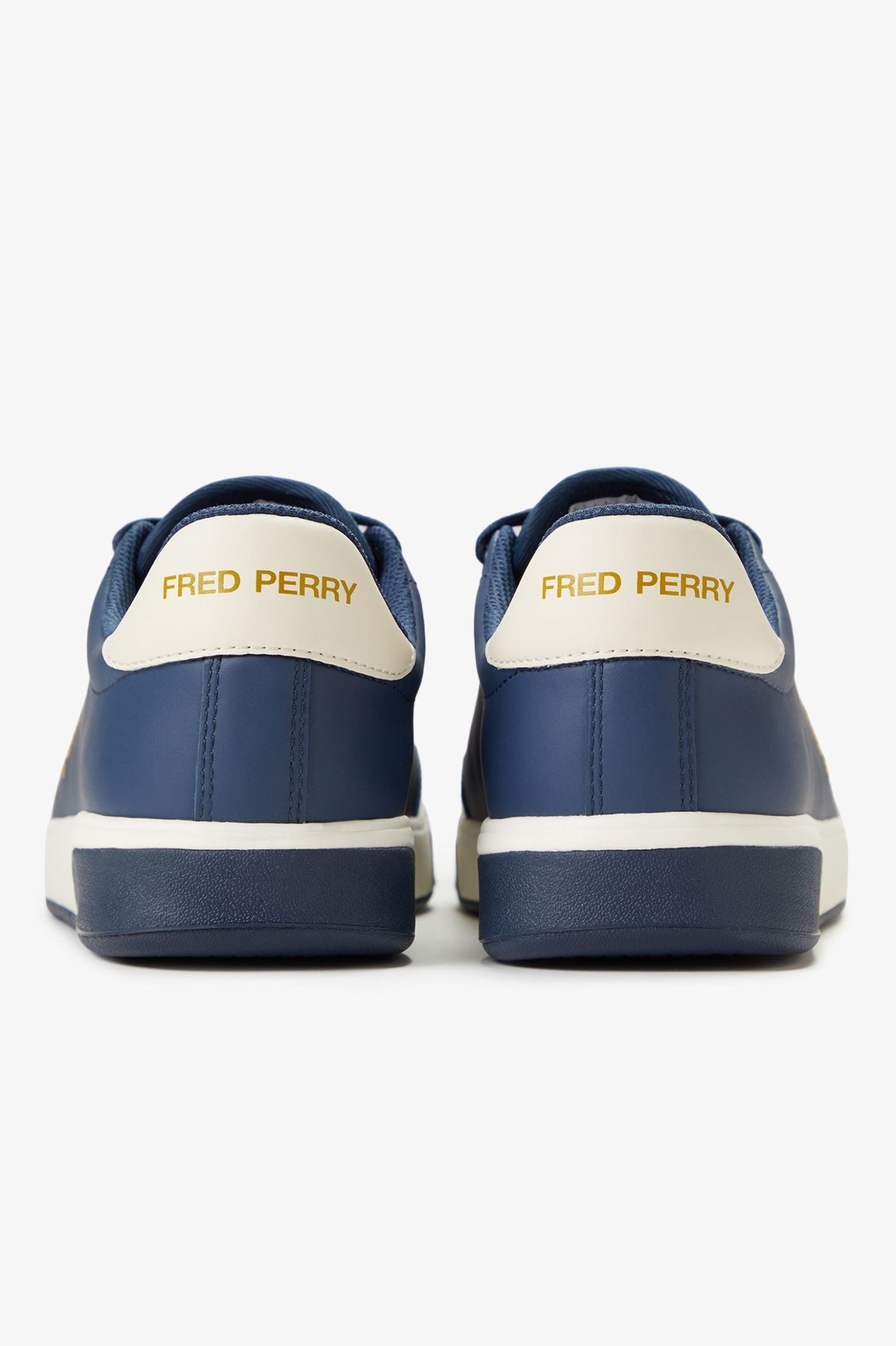Fred Perry Fred Perry Erkek Yumuşak Dokulu Deri Logo İşlemeli Düşük Bilekli Mavi Sneaker B2314-X86