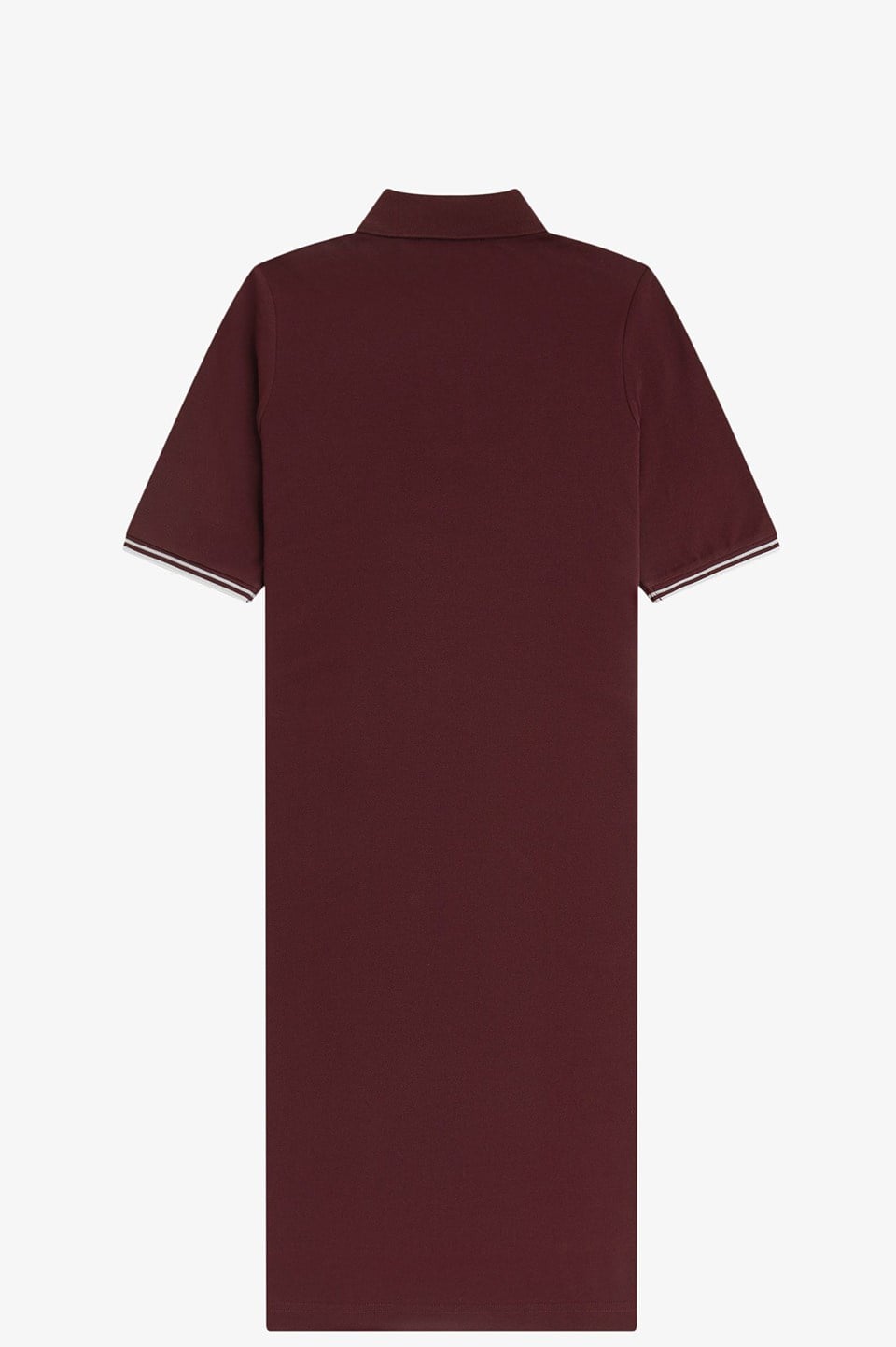 Fred Perry Fred Perry Kadın Logo İşlemeli Kısa Kollu Midi Boy Bordo Elbise D2179-597