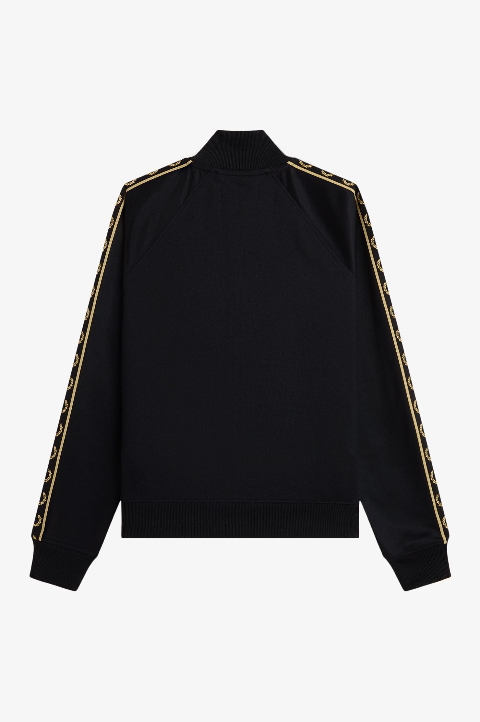 Fred Perry Fred Perry Kadın Omuzları Logo Detaylı Şerit Çizgili Dik Yakalı Uzun Kollu Siyah Ceket J4131-90A