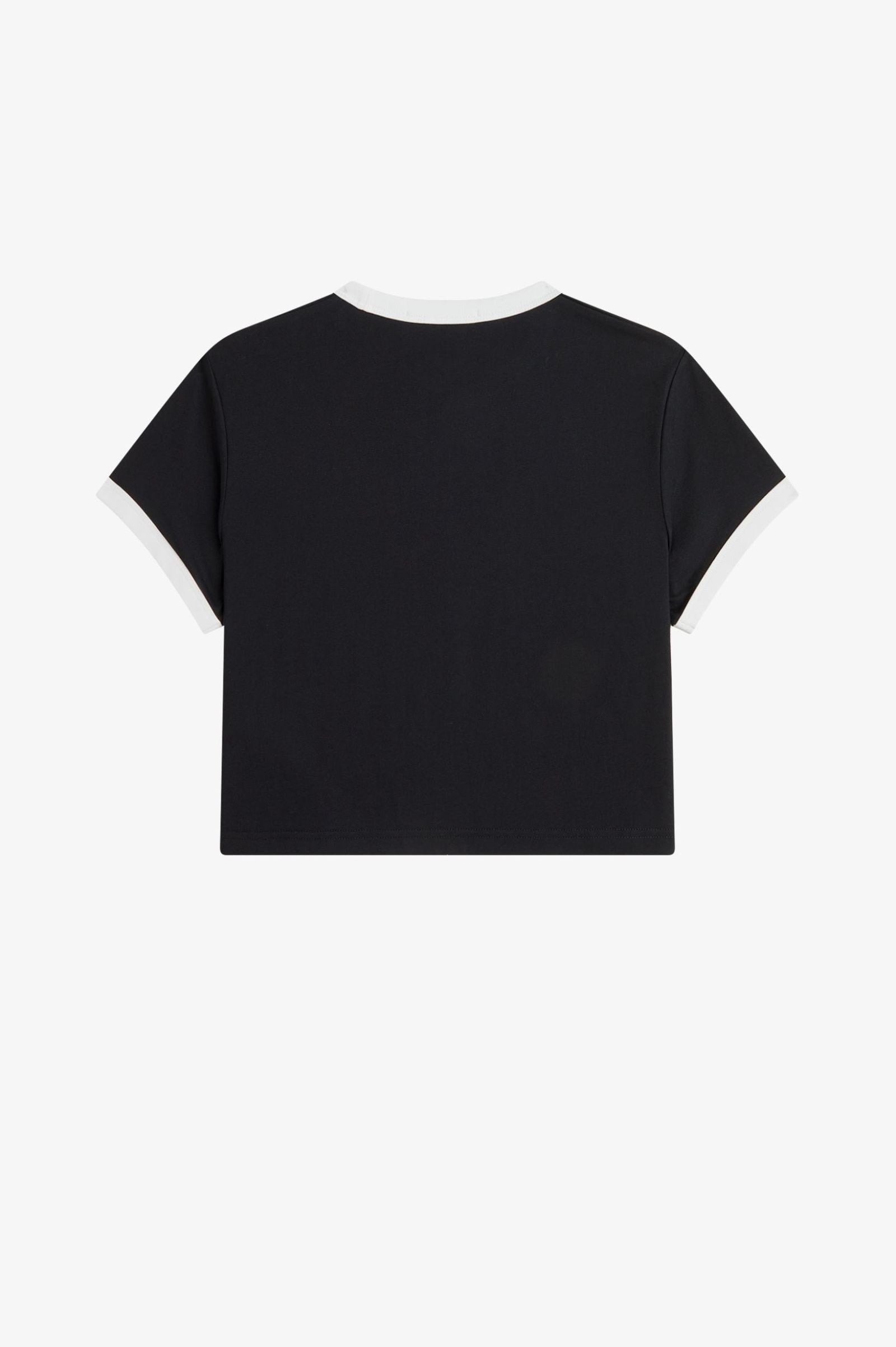 Fred Perry Fred Perry Kadın Yuvarlak Yaka Kısa Boy Kısa Kollu Pamuklu Siyah T-Shirt G9163-102