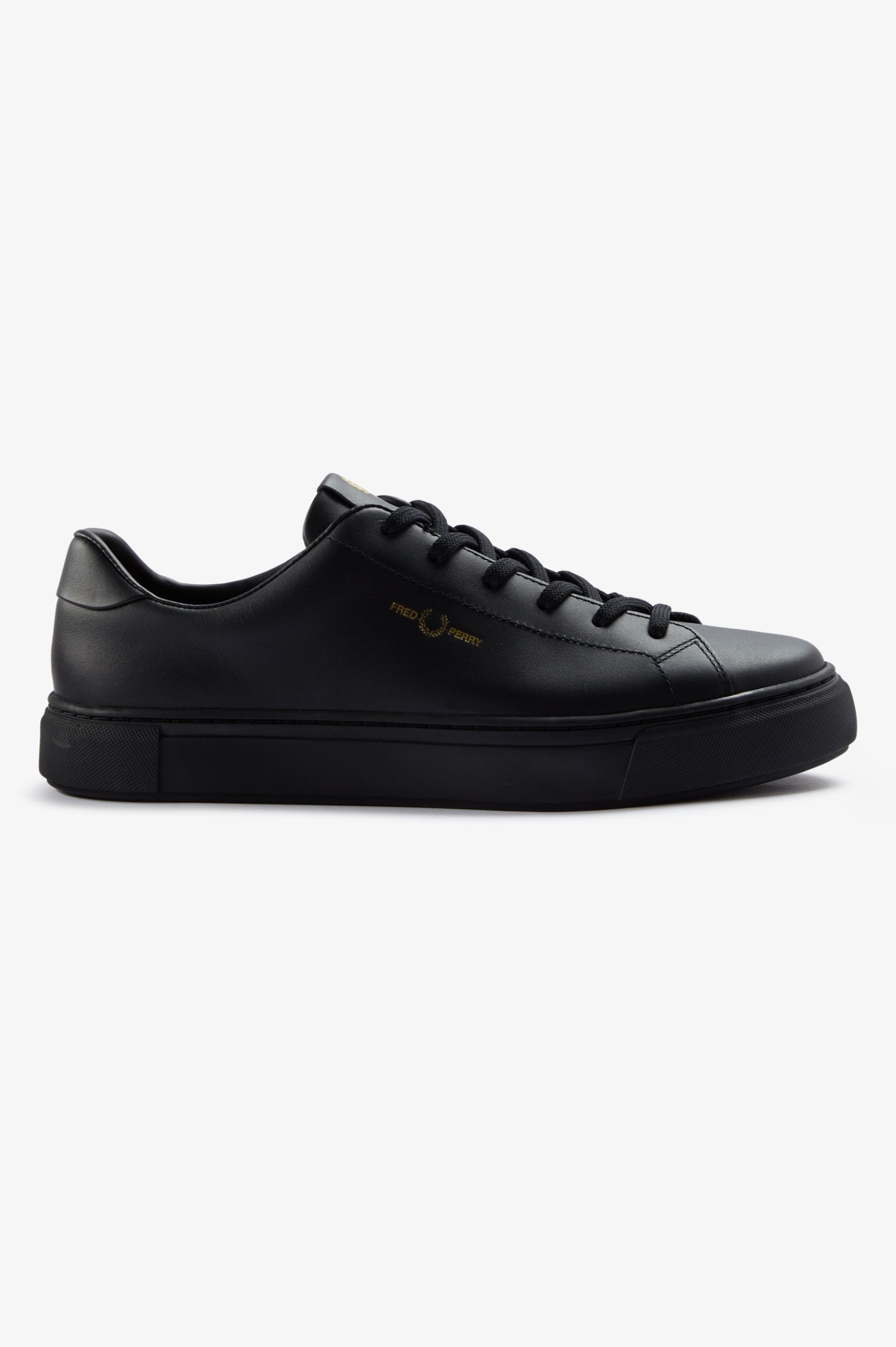 Fred Perry Fred Perry Unısex Deri Bağlamalı Rahat Taban Düz Model Siyah Sneaker B5310-774