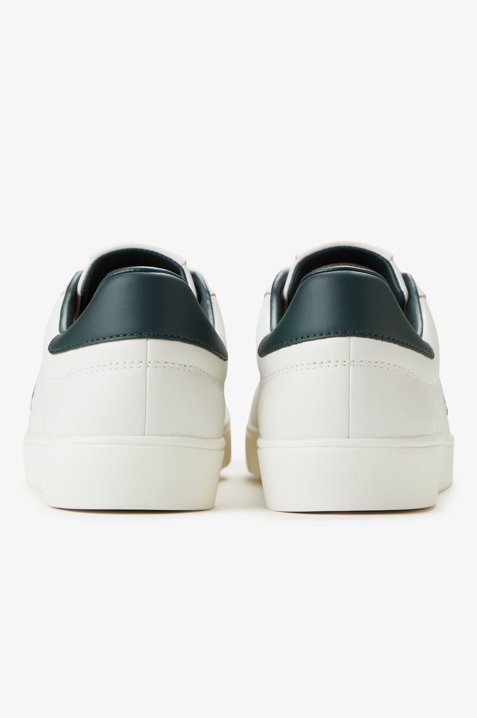 Fred Perry Fred Perry Unısex Düşük Bilekli Rahat Taban Logo İşlemeli Deri Ekru Sneaker B4334-172