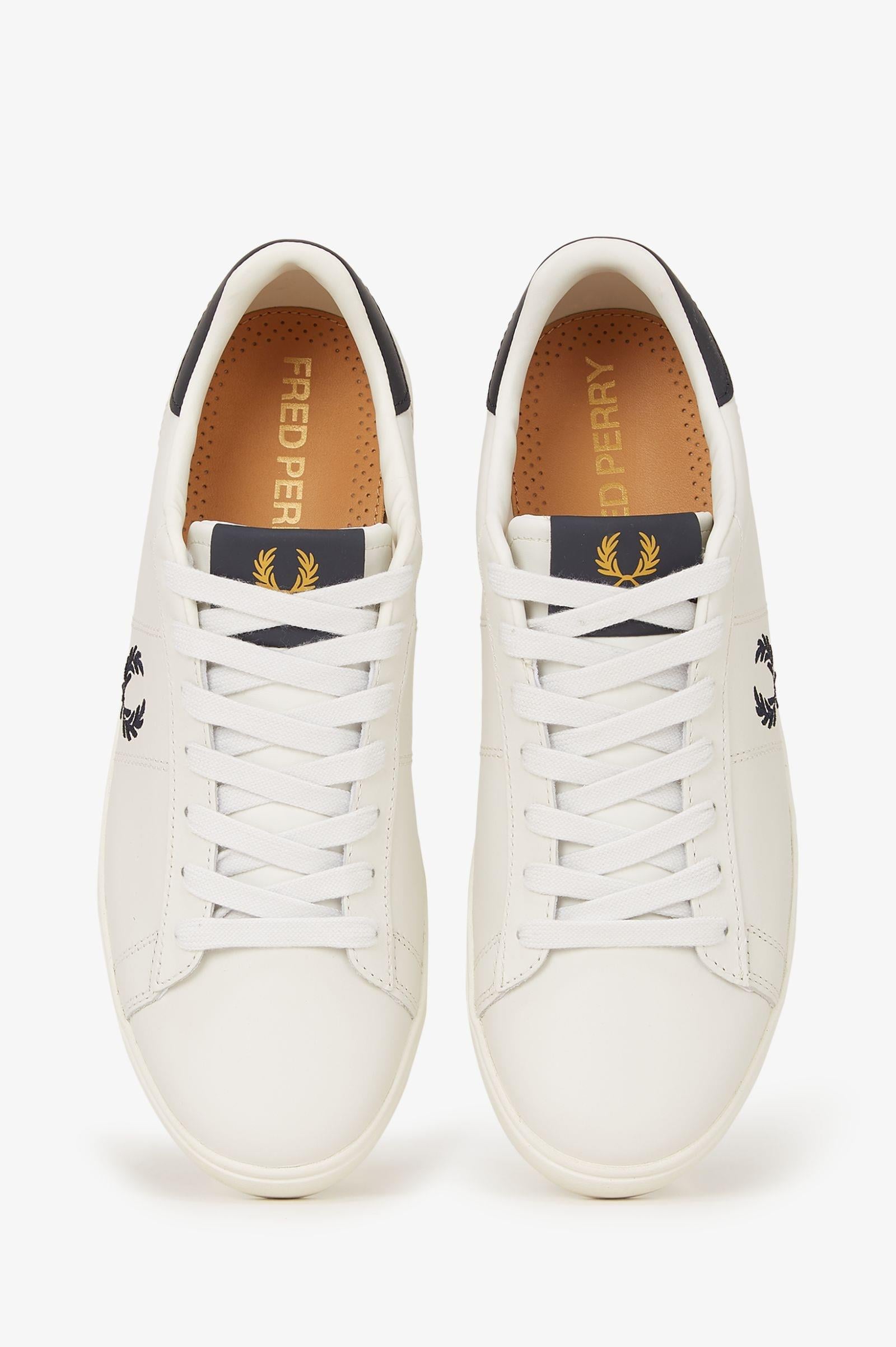 Fred Perry Fred Perry Unısex Düşük Bilekli Rahat Taban Logo İşlemeli Deri Beyaz Sneaker B4334-254