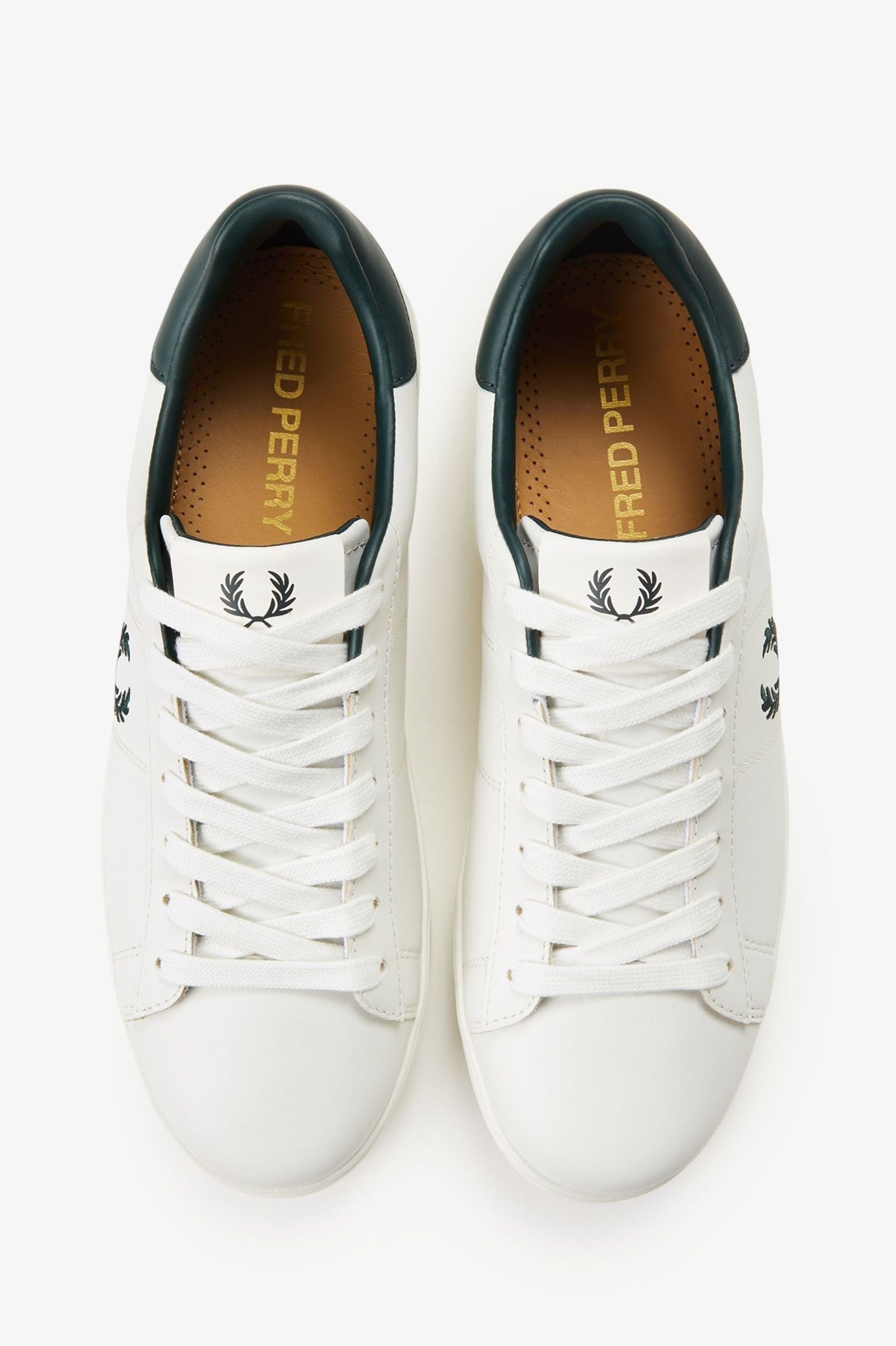 Fred Perry Fred Perry Unısex Düşük Bilekli Rahat Taban Logo İşlemeli Deri Ekru Sneaker B4334-172