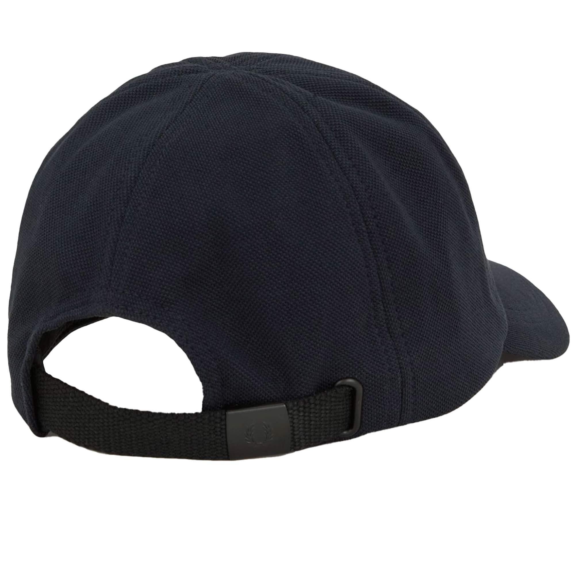 Fred Perry Fred Perry Unısex Pamuklu Logo İşlemeli Ayarlanabilir Metal Tokalı Siyah1 Şapka HW6726-Y43