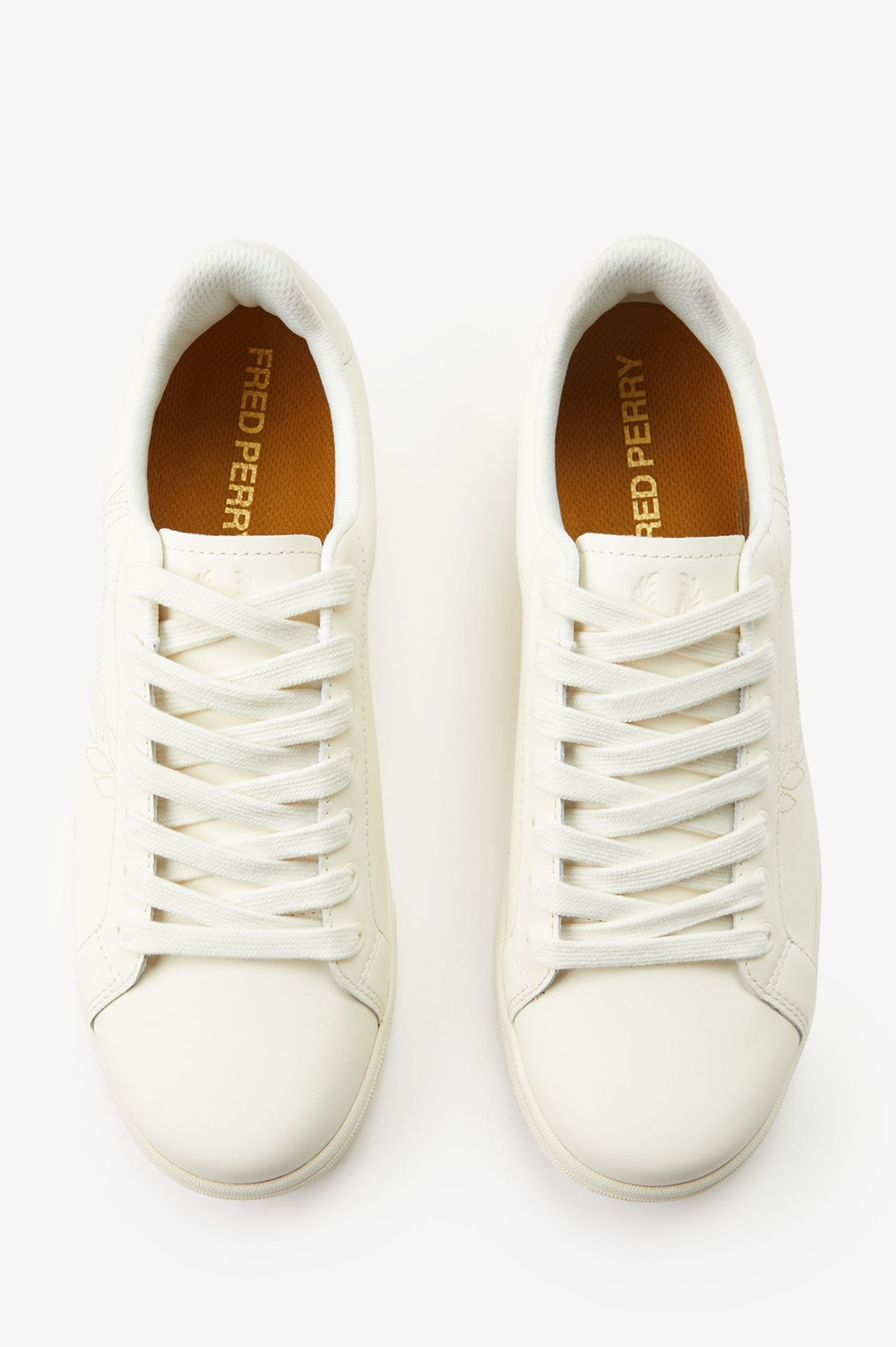 Fred Perry Fred Perry Unısex Rahat Taban Bağcıklı Deri Düz Taban Beyaz Sneaker B1314-560