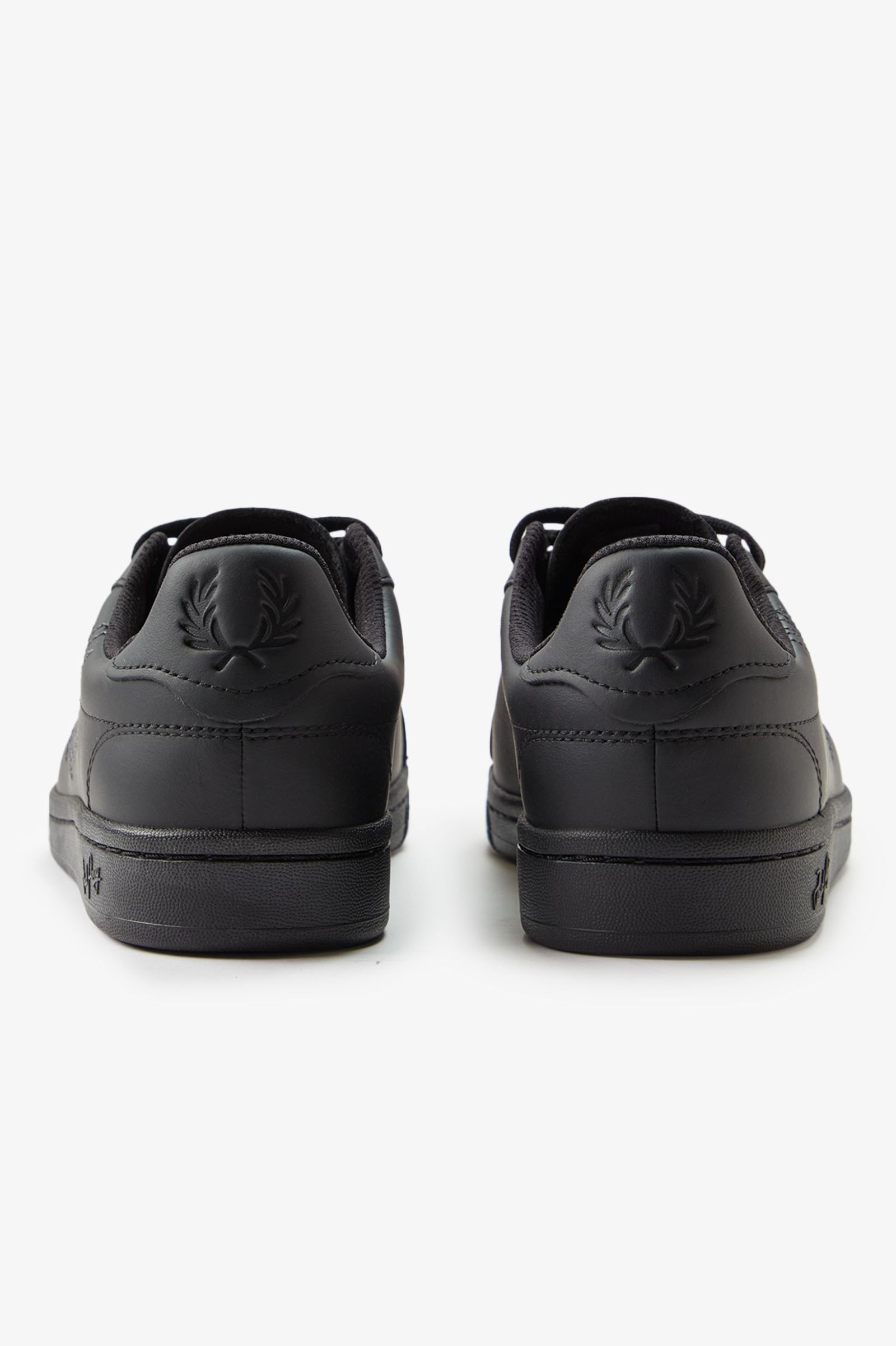 Fred Perry Fred Perry Unısex Rahat Taban Bağcıklı Deri Düz Taban Siyah Sneaker B1314-102