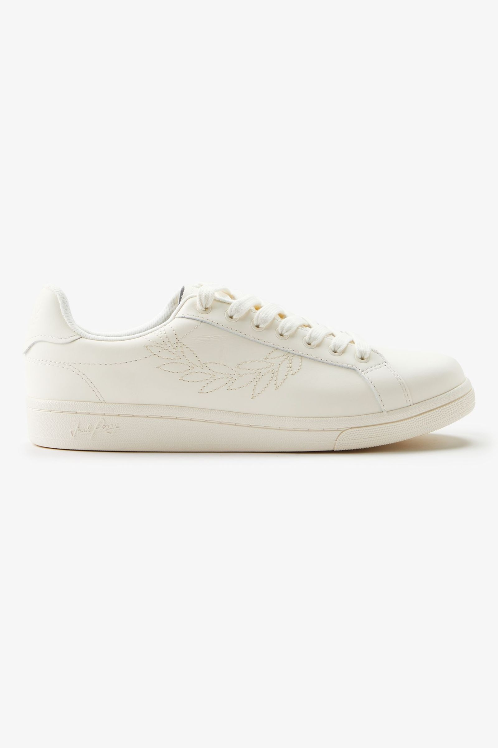 Fred Perry Fred Perry Unısex Rahat Taban Bağcıklı Deri Düz Taban Beyaz Sneaker B1314-560
