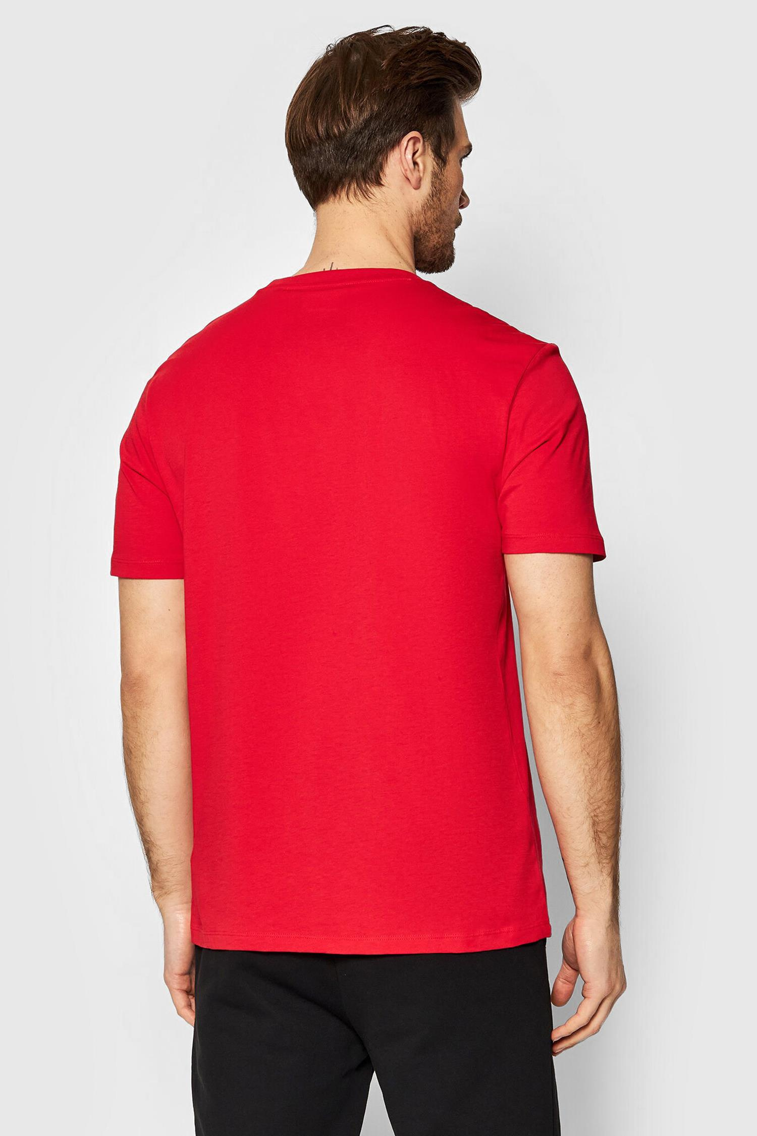 HUGO HUGO Erkek %100 Pamuklu Logolu Kısa Kollu Kırmızı T-Shirt 50467556-693