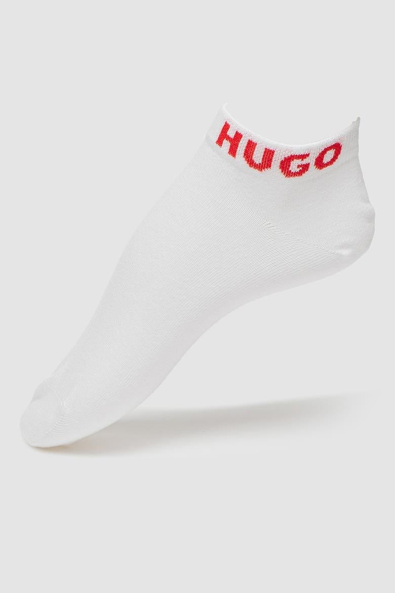 HUGO HUGO Erkek Düz Renk Logolu Beyaz Çorap 50516405-100