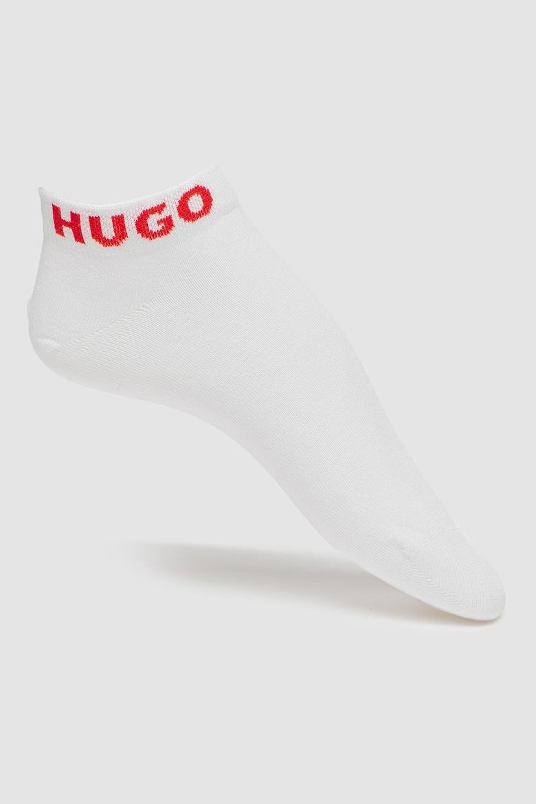HUGO HUGO Erkek Düz Renk Logolu Beyaz Çorap 50516405-100