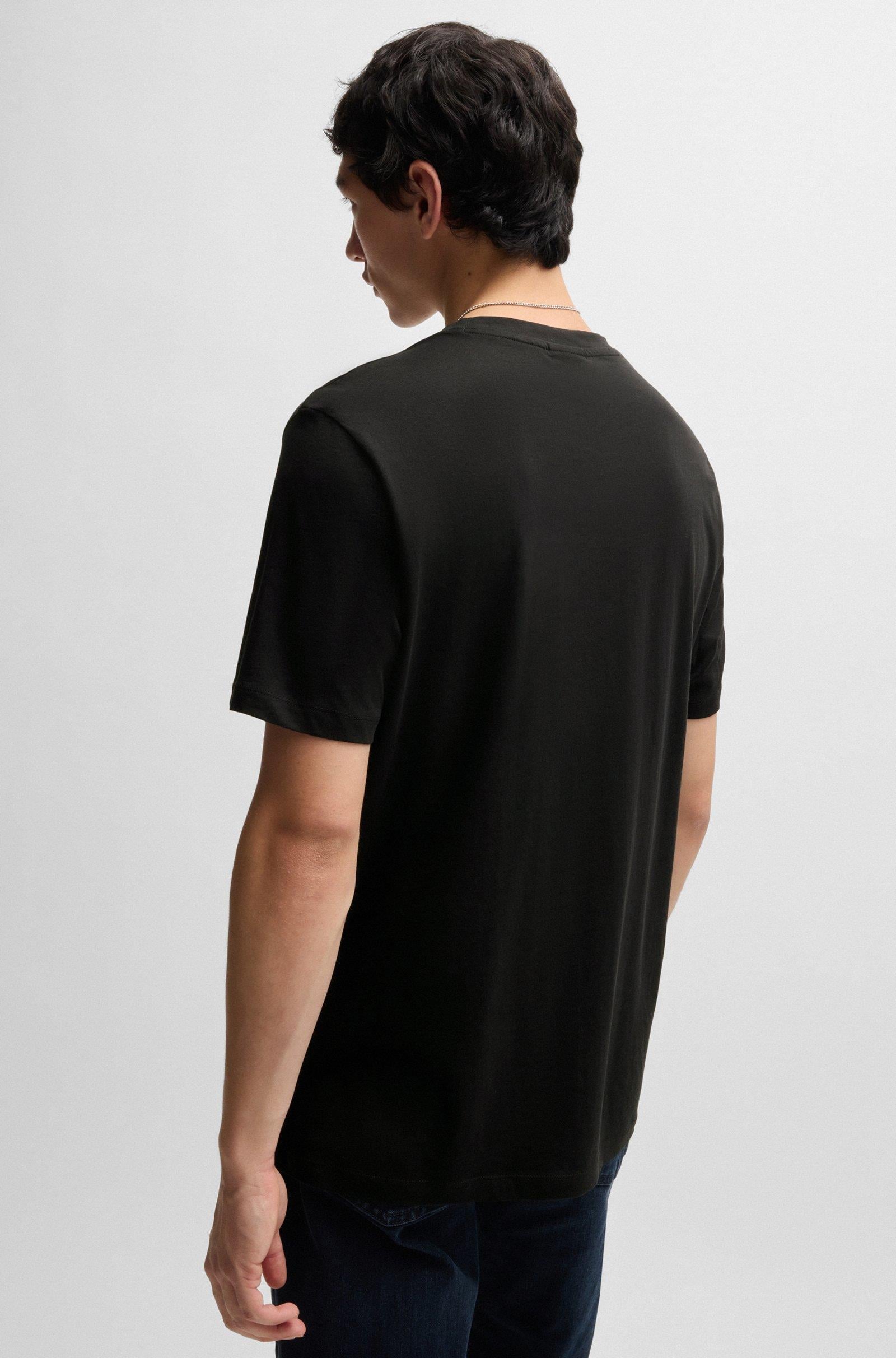 HUGO HUGO Erkek Pamuklu Marka Logolu 2 'li Paket Günlük Siyah T-Shirt 50492550-001