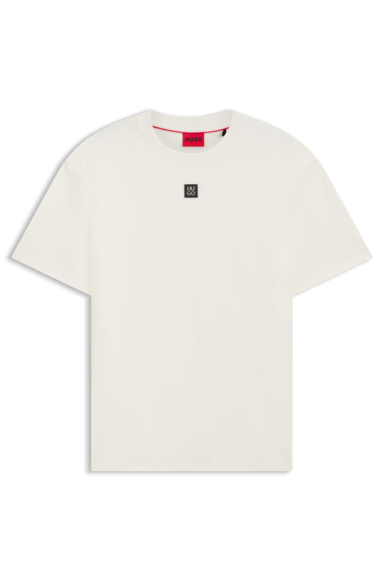 HUGO HUGO Erkek Sıfır Yaka Marka Logolu Beyaz1 T-Shirt 50505201-103