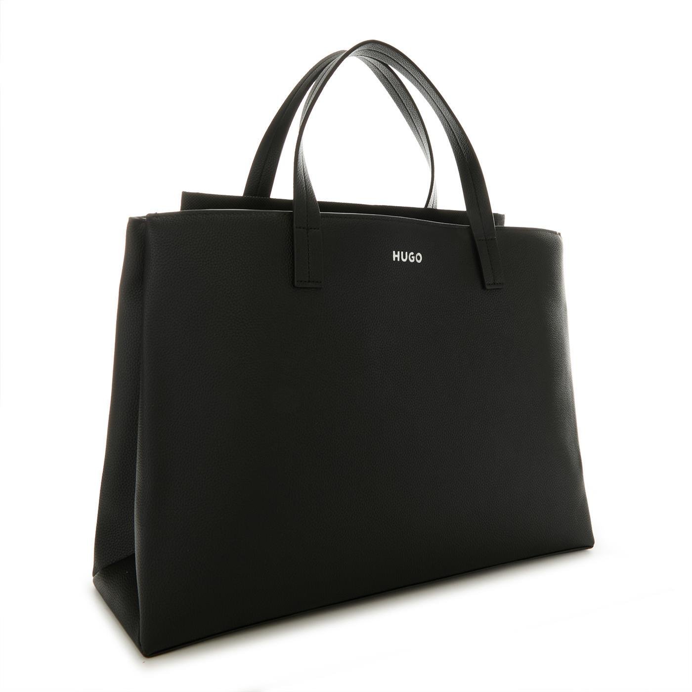 HUGO HUGO Kadın Logo Şerit Askılı Çıkartılabilen Askılı Siyah Omuz Çantası 50490150-002