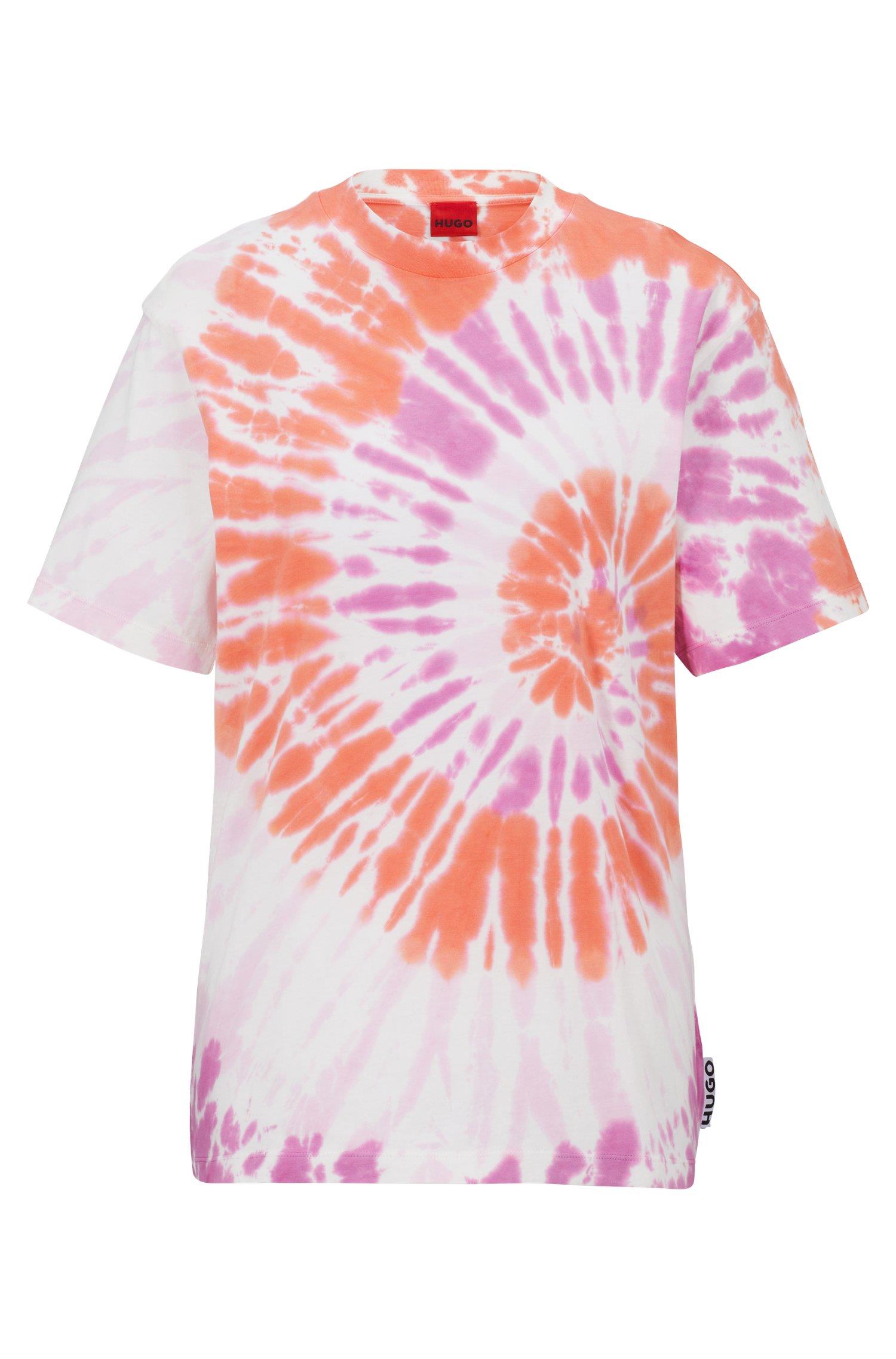 HUGO HUGO Kadın Logolu Basic Regular Fit Kısa Kollu Çok Renkli T-Shirt 50486320-997