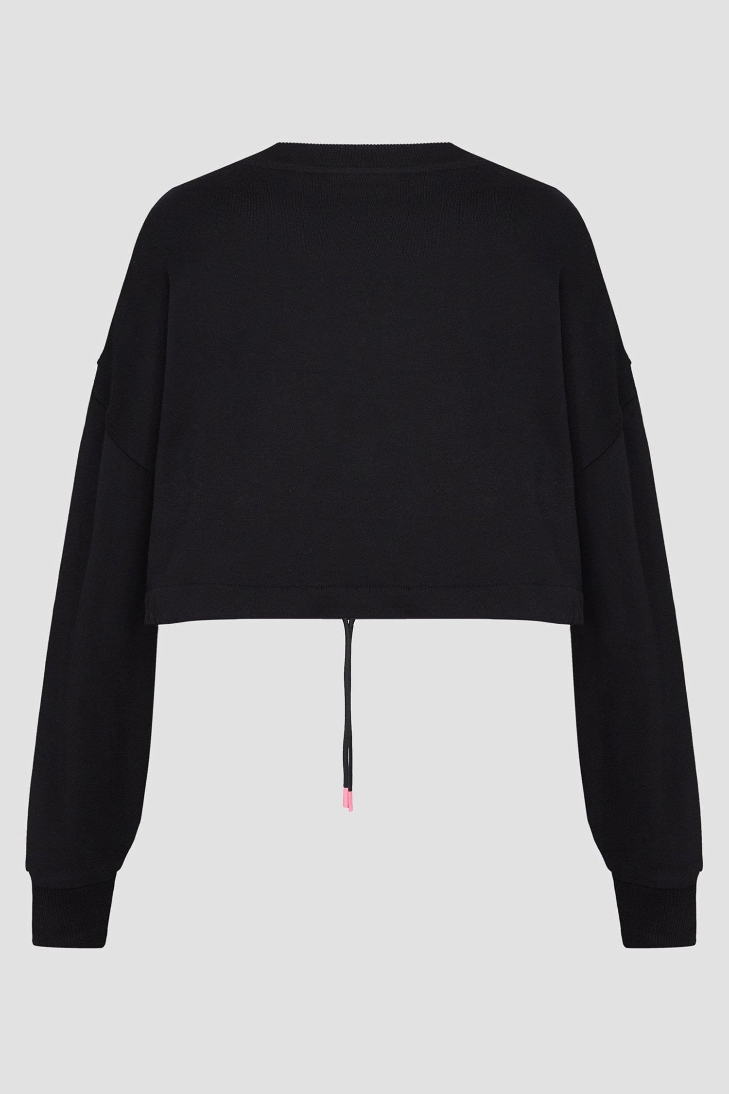HUGO HUGO Kadın Marka Logolu Uzun Kollu Rahat Siyah Sweatshirt 50489094-001