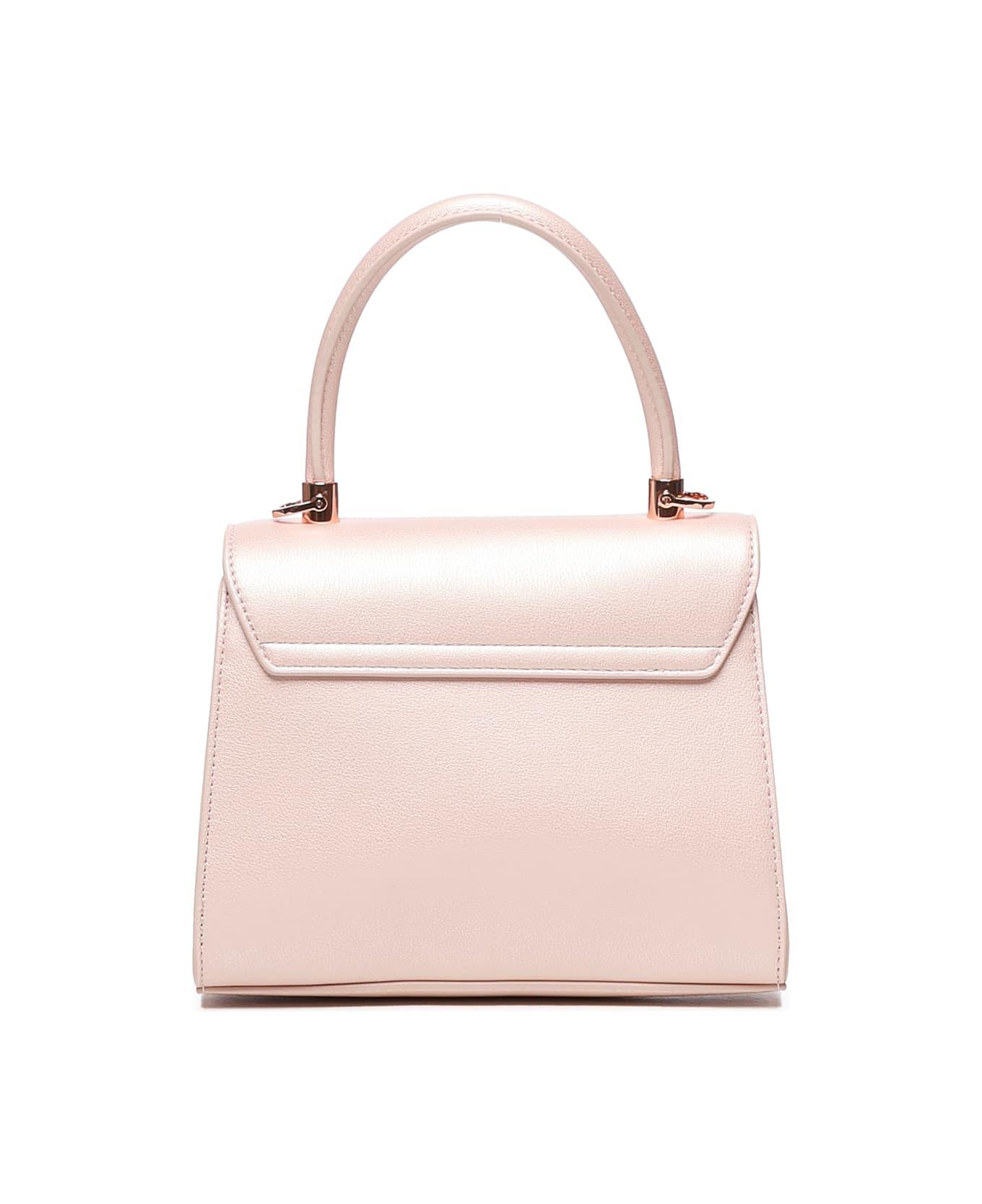 Love Moschino Love Moschino Kadın Ayarlanabilir Çapraz Omuz Askılı Manyetik Toka Kapamalı Gold Detaylı Pembe Omuz Çantası JC4024PP1MKD1-97A