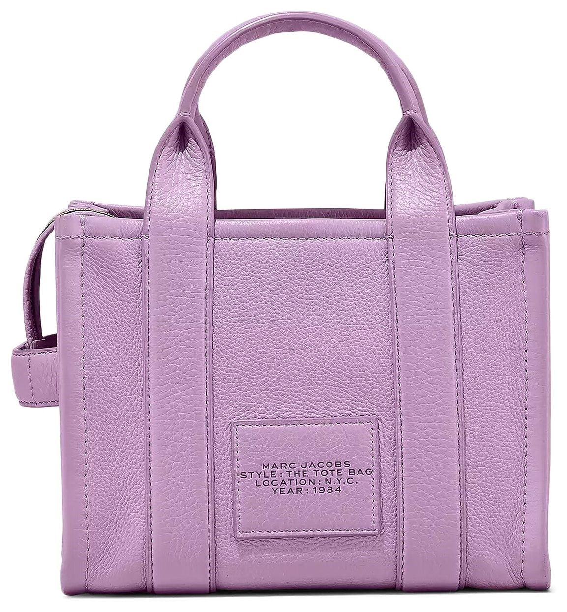 Marc Jacobs Marc Jacobs Kadın Çıkarılabilir Uzun Askılı Fermuarlı Deri Mor Omuz Çantası H009L01SP21-519
