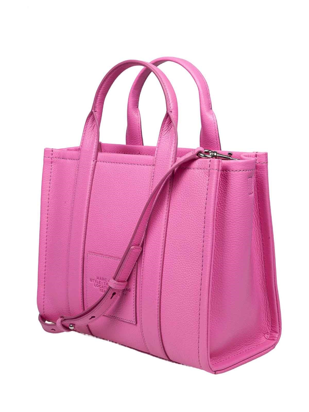 Marc Jacobs Marc Jacobs Kadın Çıkarılabilir Askılı Fermuarlı Deri Pembe Omuz Çantası H004L01PF21-678