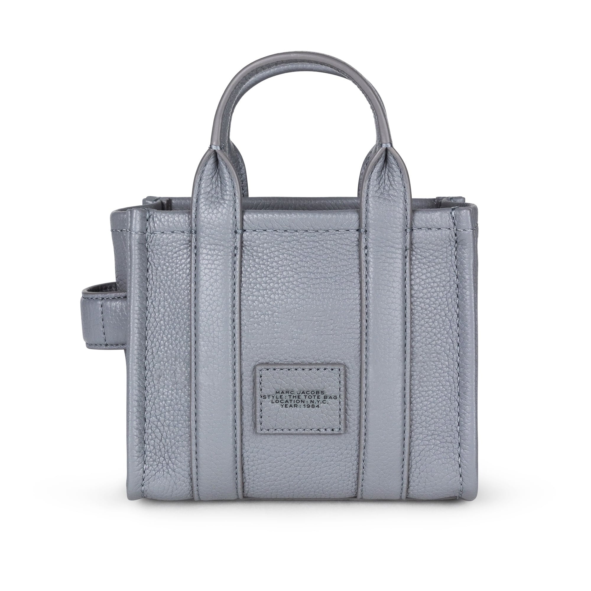 Marc Jacobs Marc Jacobs Kadın Çıkarılabilir Uzun Askılı Fermuarlı Deri Gri Omuz Çantası H009L01SP21-050