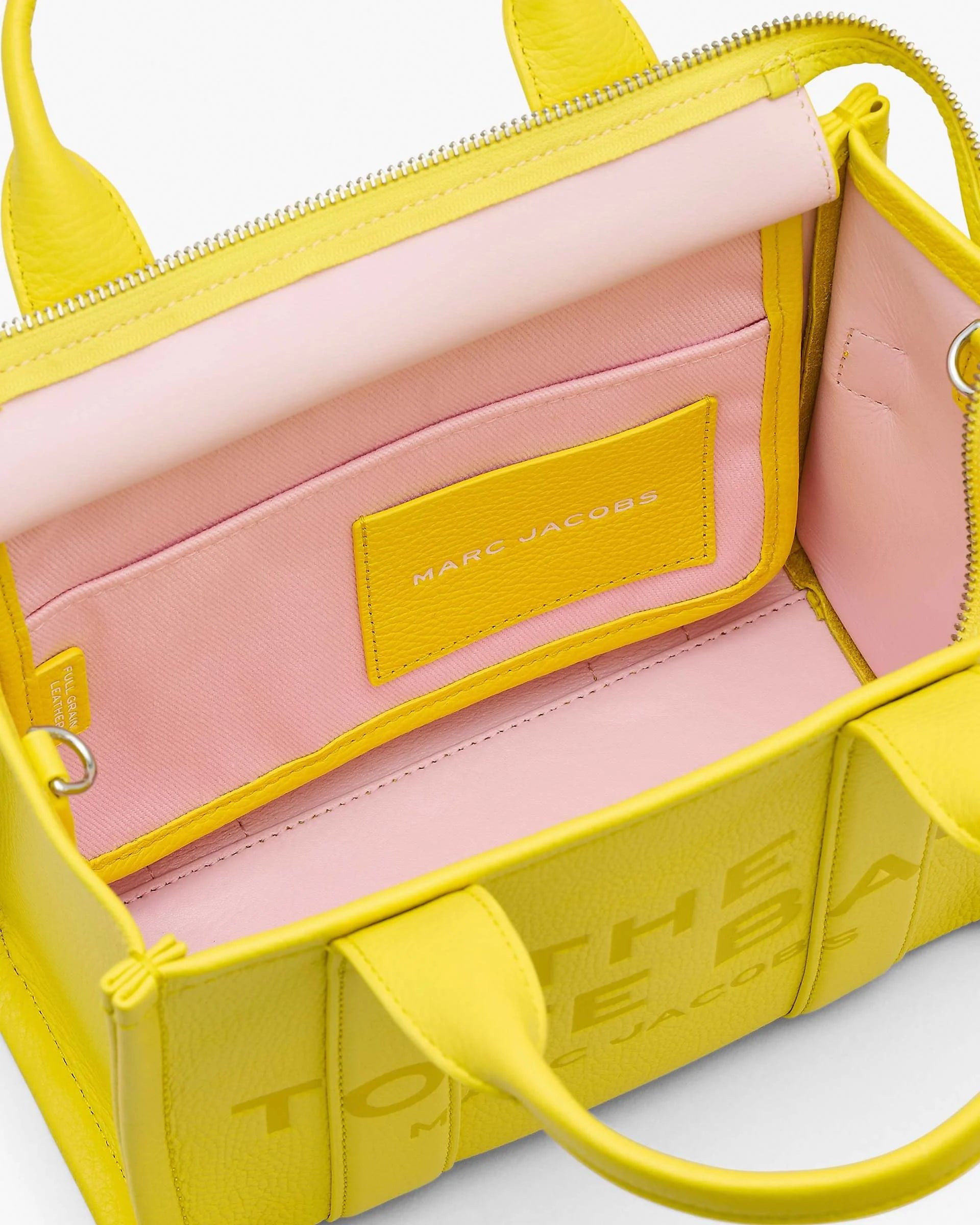Marc Jacobs Marc Jacobs Kadın Çıkarılabilir Uzun Askılı Fermuarlı Deri Sarı Omuz Çantası H009L01SP21-790