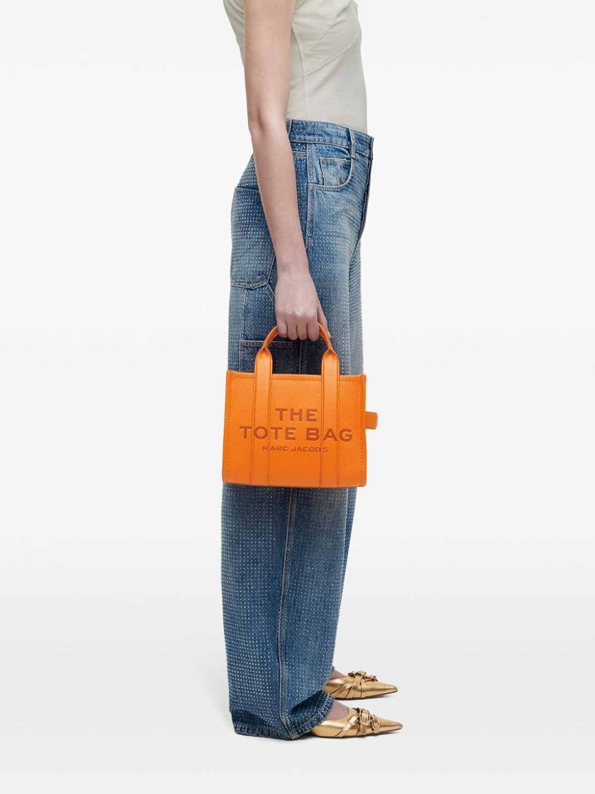 Marc Jacobs Marc Jacobs Kadın Çıkarılabilir Uzun Askılı Fermuarlı Deri Turuncu Omuz Çantası H009L01SP21-818