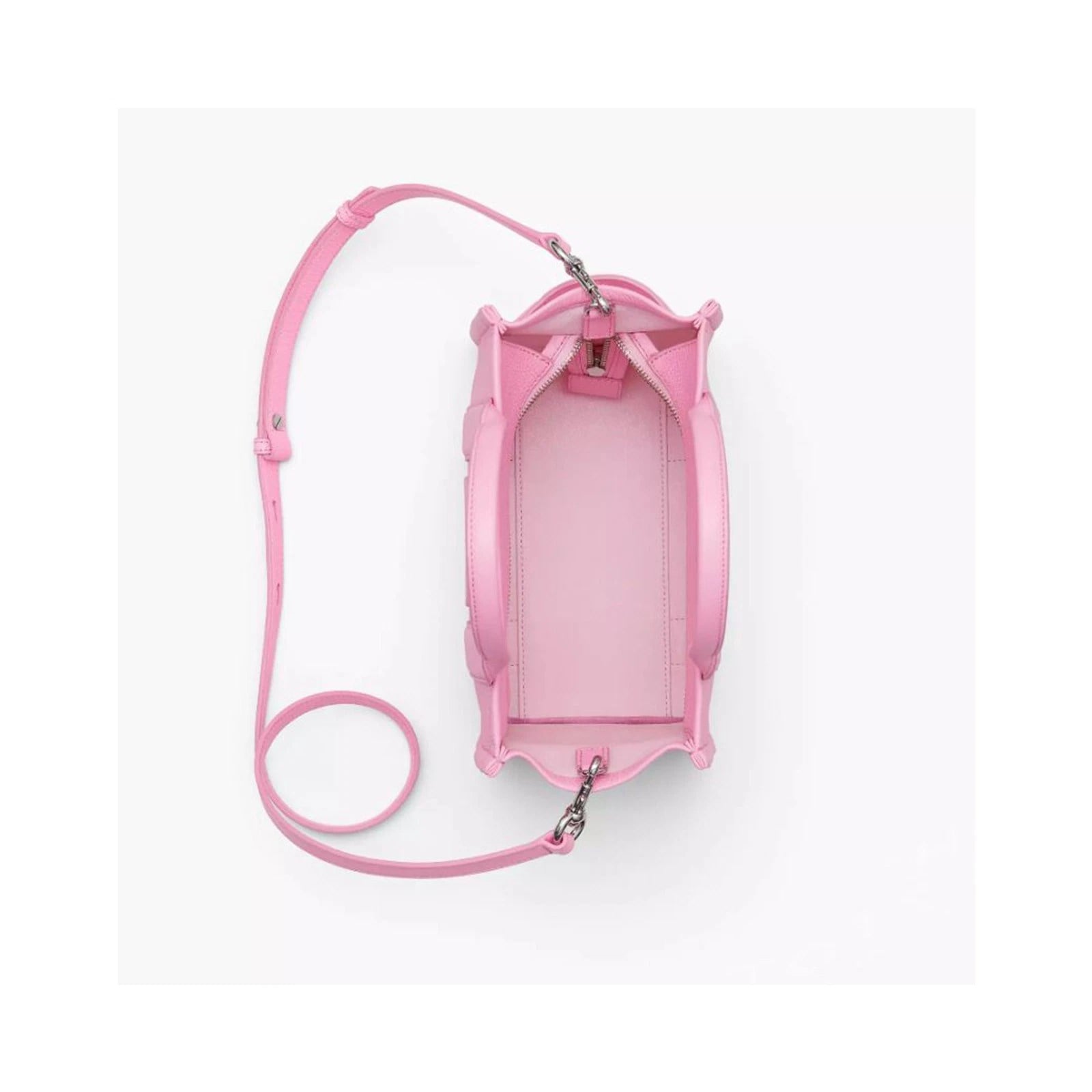 Marc Jacobs Marc Jacobs Kadın Çıkarılabilir Uzun Askılı Fermuarlı Deri Pembe2 Omuz Çantası H009L01SP21-993