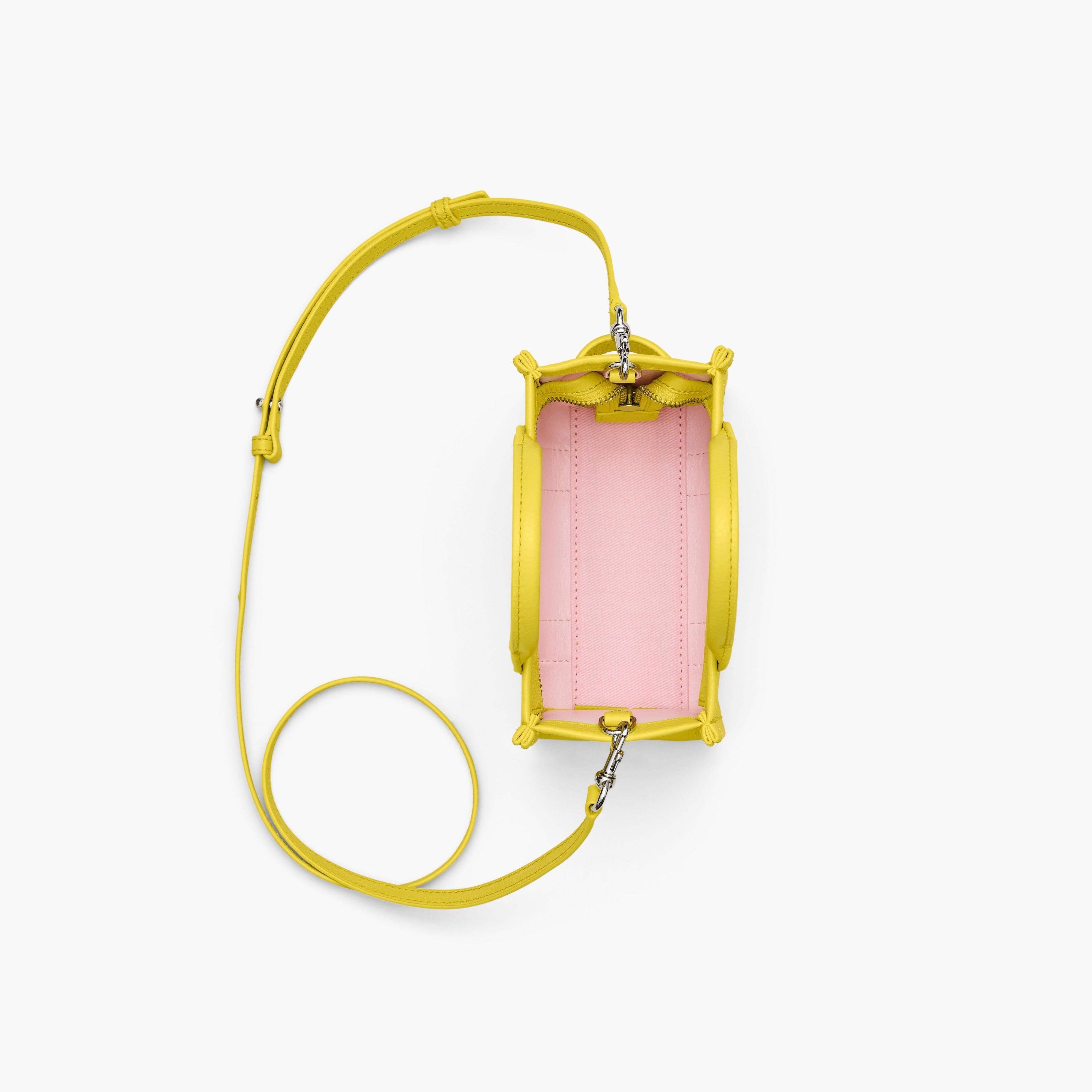 Marc Jacobs Marc Jacobs Kadın Fermuar Kapamalı Logo Detaylı Deri Mini Sarı2 Omuz Çantası H053L01RE22-790