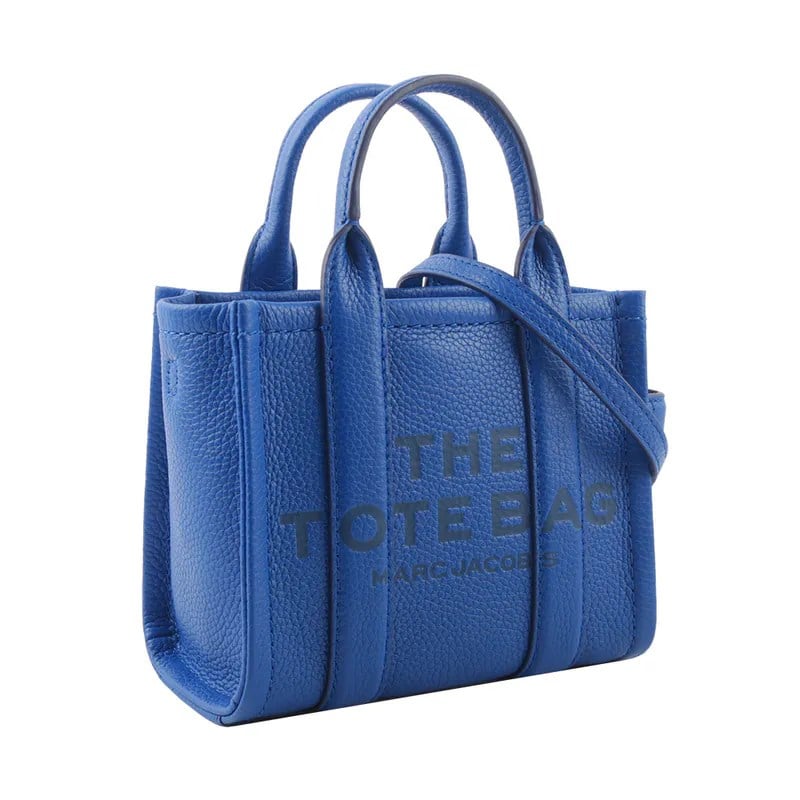 Marc Jacobs Marc Jacobs Kadın Fermuar Kapamalı Logo Detaylı Deri Mini Mavi2 Omuz Çantası H053L01RE22-486