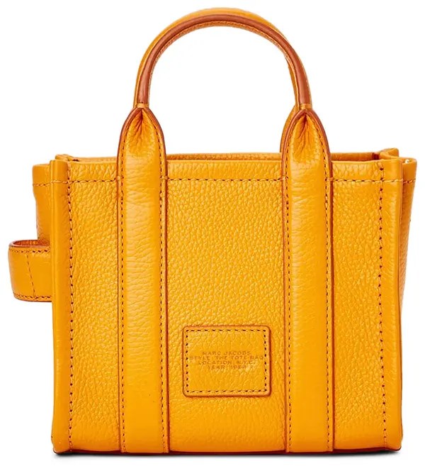 Marc Jacobs Marc Jacobs Kadın Fermuar Kapamalı Logo Detaylı Deri Mini Turuncu1 Omuz Çantası H053L01RE22-841