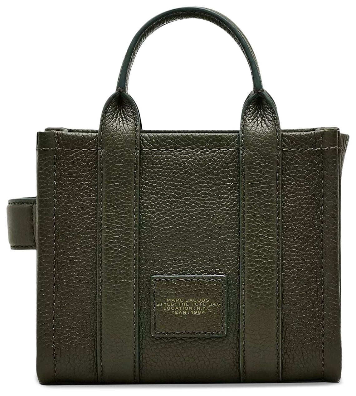 Marc Jacobs Marc Jacobs Kadın Fermuar Kapamalı Logo Detaylı Deri Mini Haki Omuz Çantası H053L01RE22-305