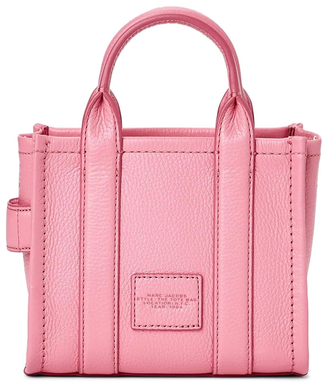 Marc Jacobs Marc Jacobs Kadın Fermuar Kapamalı Logo Detaylı Deri Mini Pembe2 Omuz Çantası H053L01RE22-675