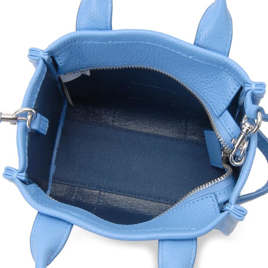 Marc Jacobs Marc Jacobs Kadın Fermuar Kapamalı Logo Detaylı Deri Mini Mavi Omuz Çantası H053L01RE22-436