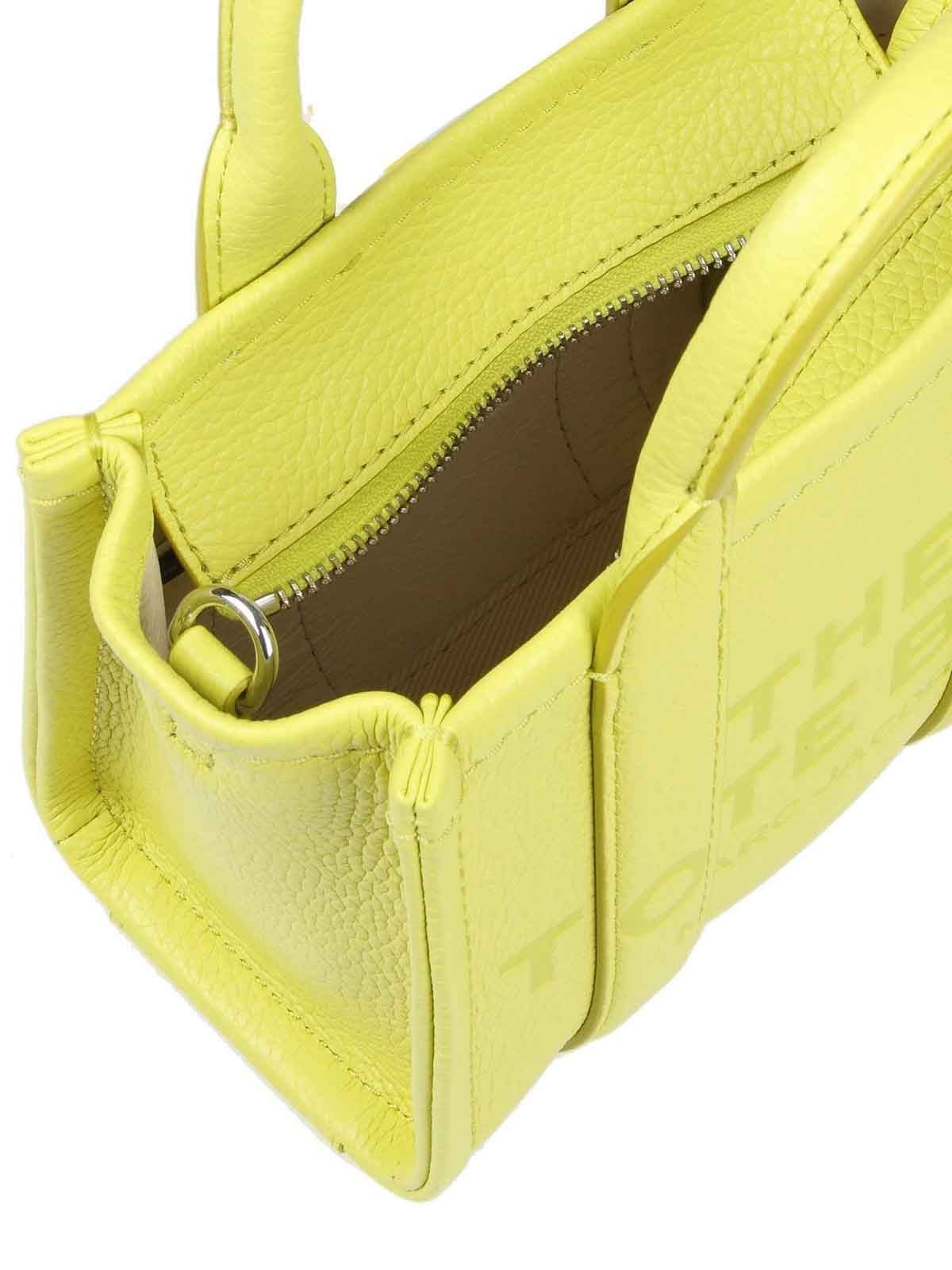Marc Jacobs Marc Jacobs Kadın Fermuar Kapamalı Logo Detaylı Deri Mini Sarı1 Omuz Çantası H053L01RE22-780