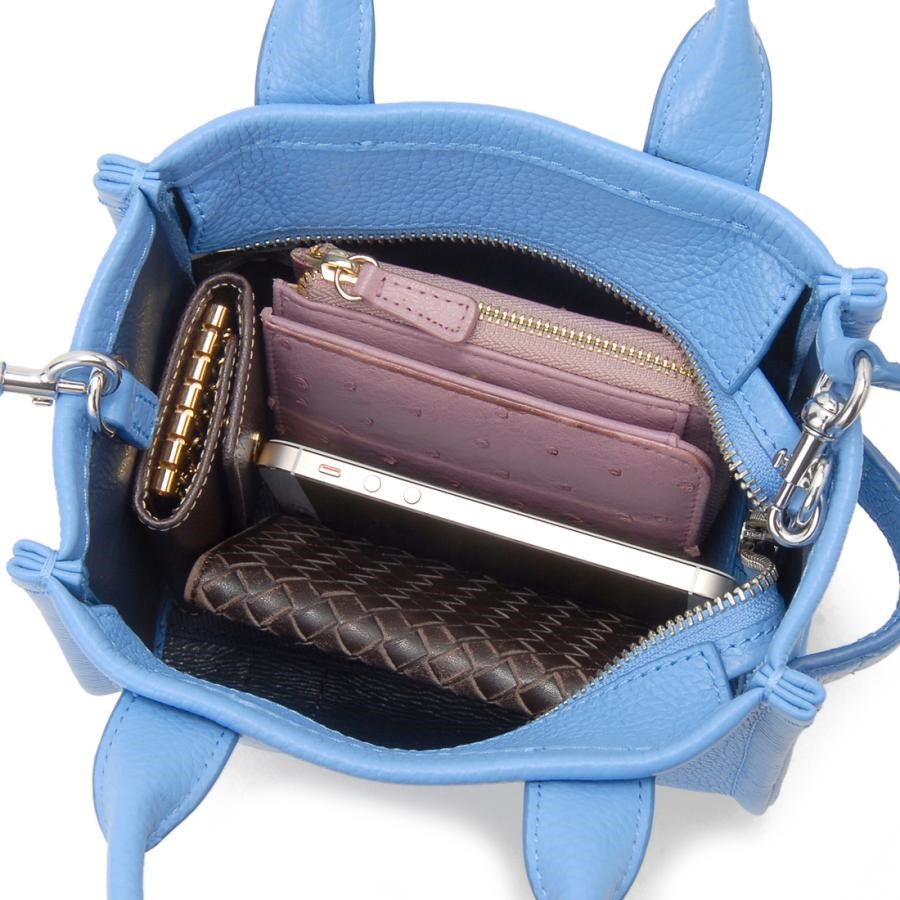 Marc Jacobs Marc Jacobs Kadın Fermuar Kapamalı Logo Detaylı Deri Mini Mavi Omuz Çantası H053L01RE22-436